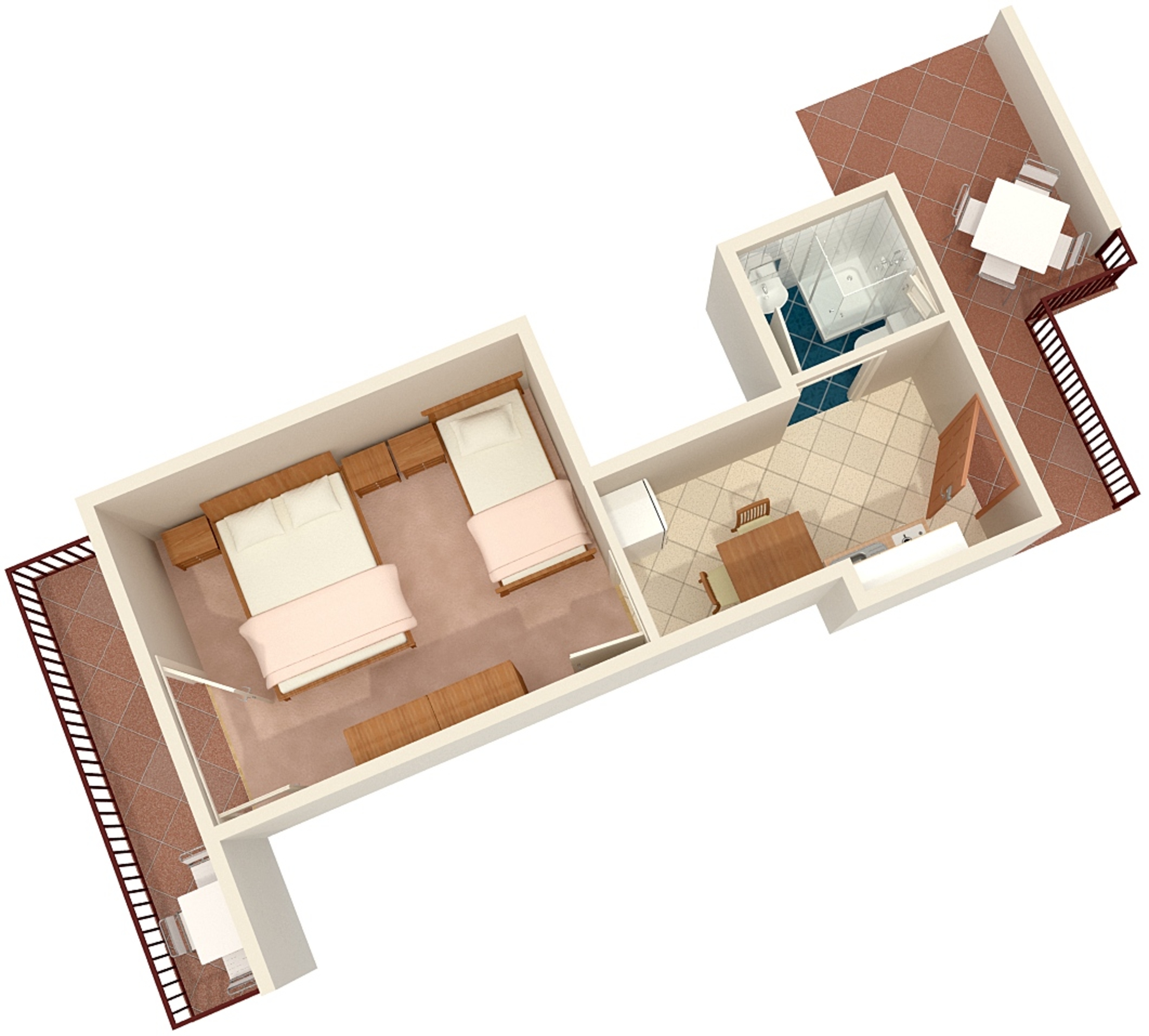 One bedroom apartment with balcony Podaca, Makarska  A-b