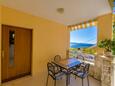 Terrace Pisak, Terrace in the apartment, with a sea view and WiFi.
