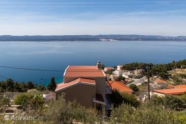 Mimice, Omiš, Objekt 2805 - Apartmaji s prodnato plažo.