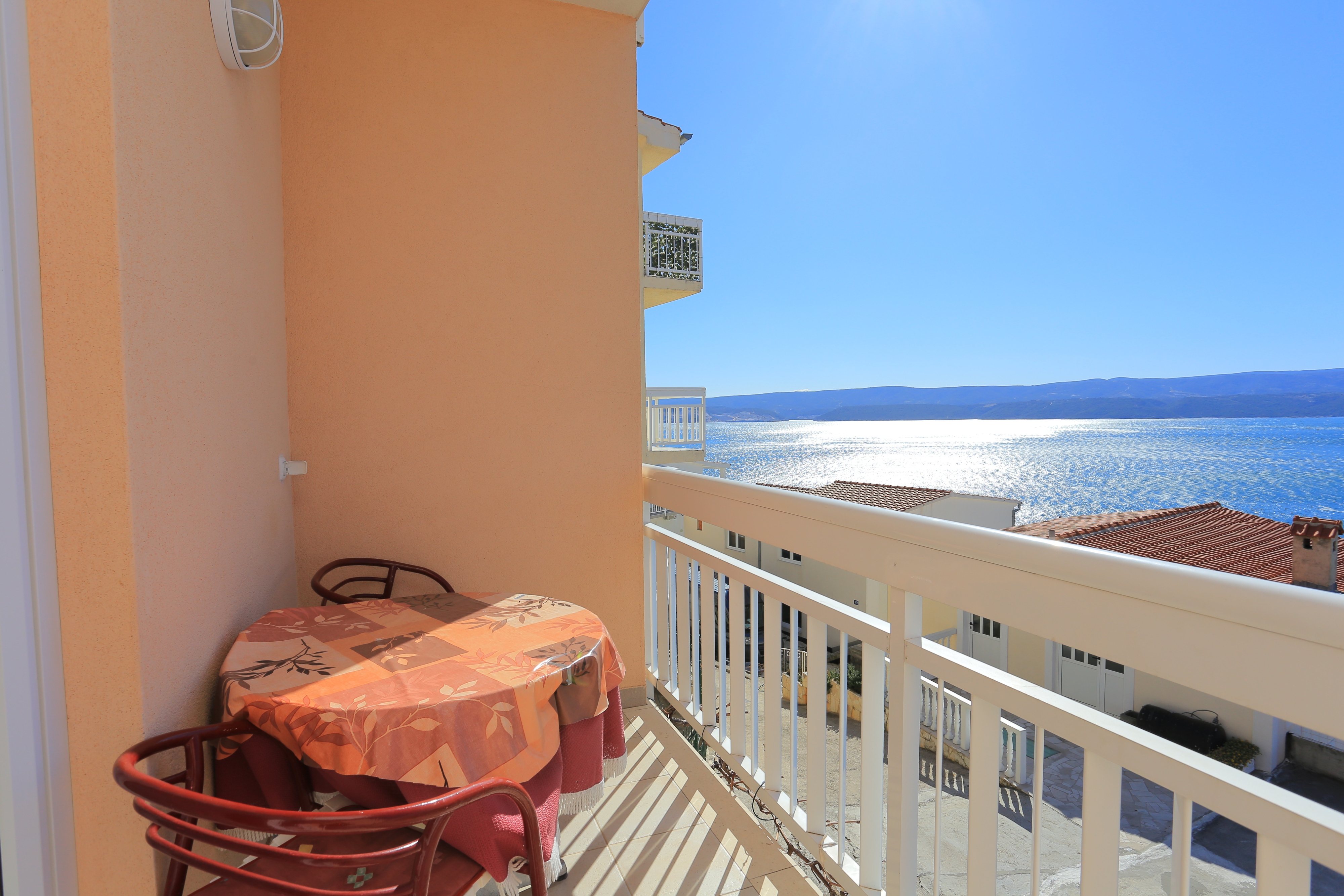 One bedroom apartment with balcony and sea view Stanići, Omiš (A-2818-a)