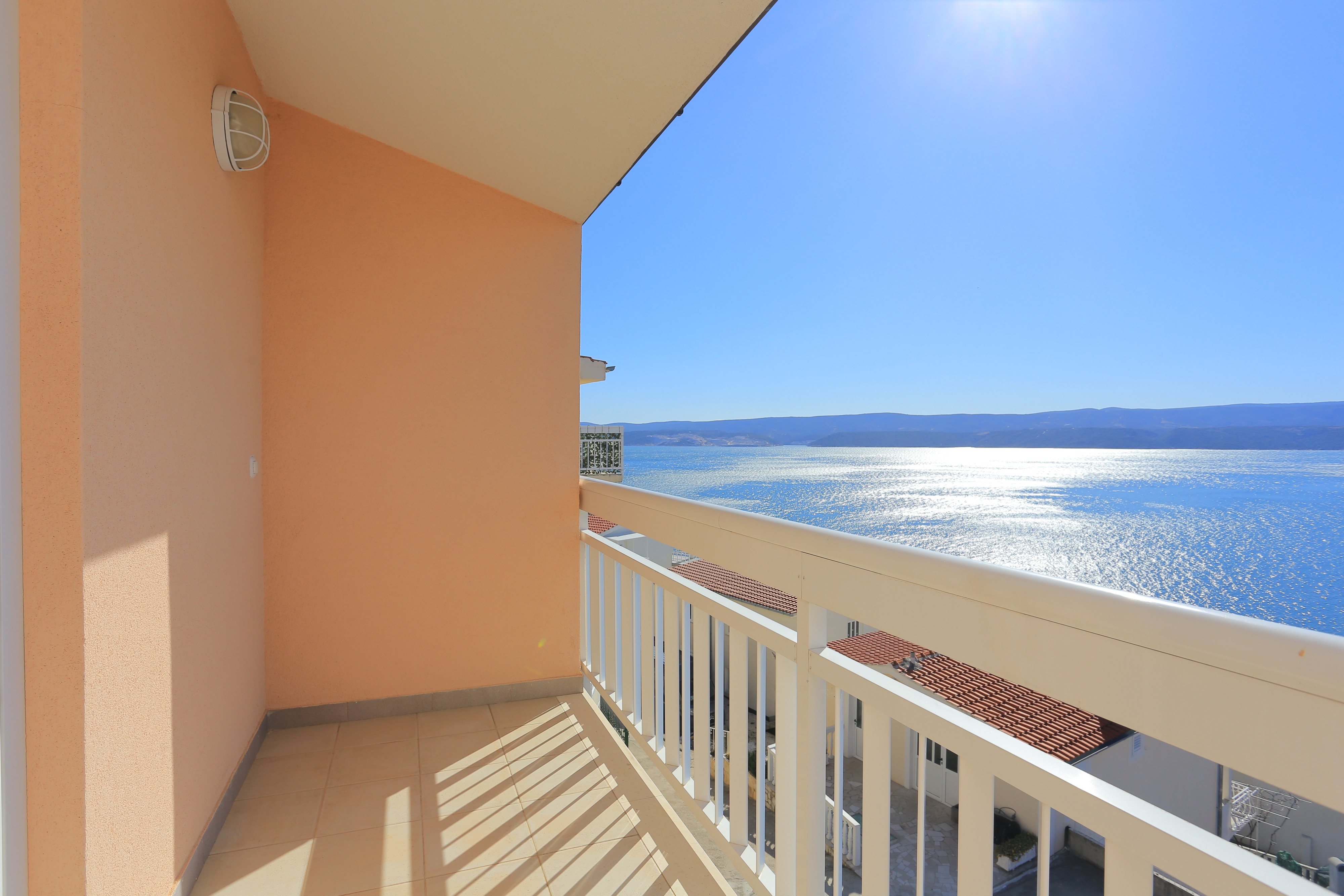 One bedroom apartment with balcony and sea view Stanići, Omiš  A-c