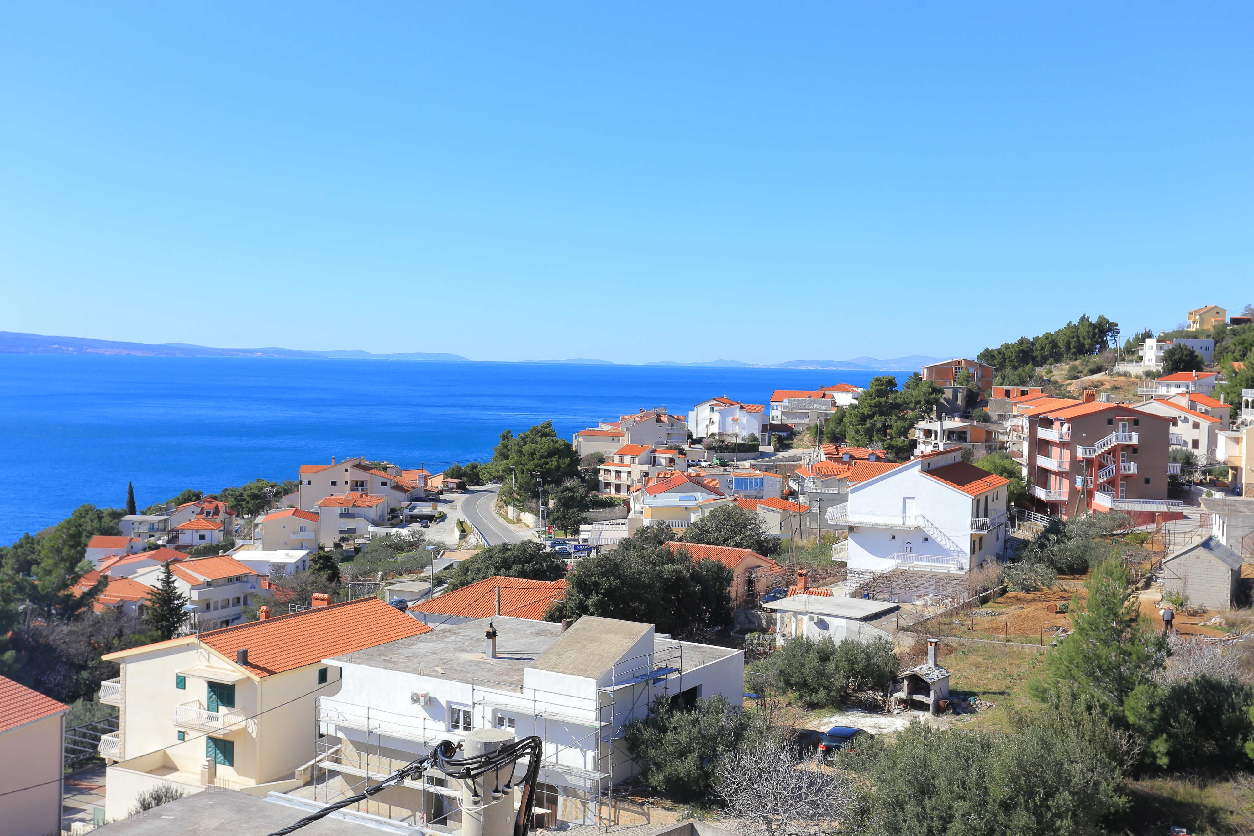 One bedroom apartment with balcony and sea view Stanići, Omiš  A-c
