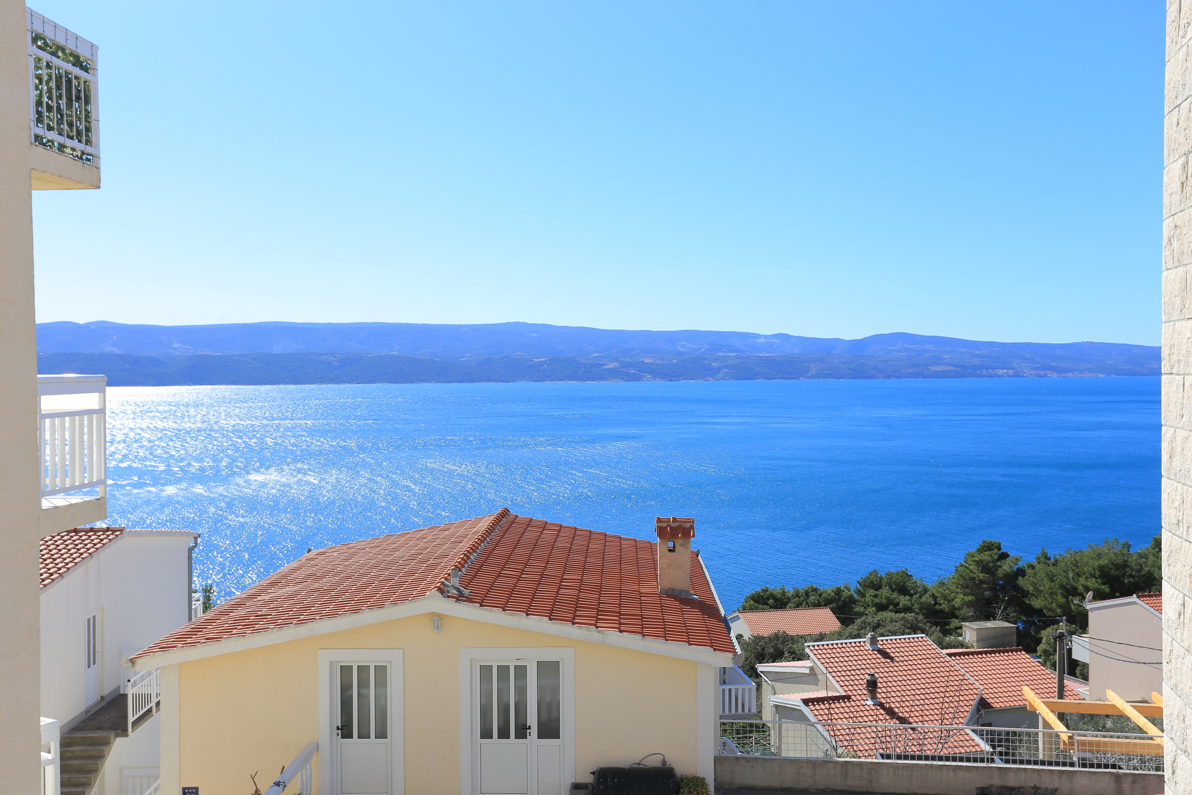 One bedroom apartment with terrace and sea view Stanići, Omiš  A-e