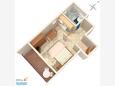 Stanići, Plan in the studio-apartment, WiFi.