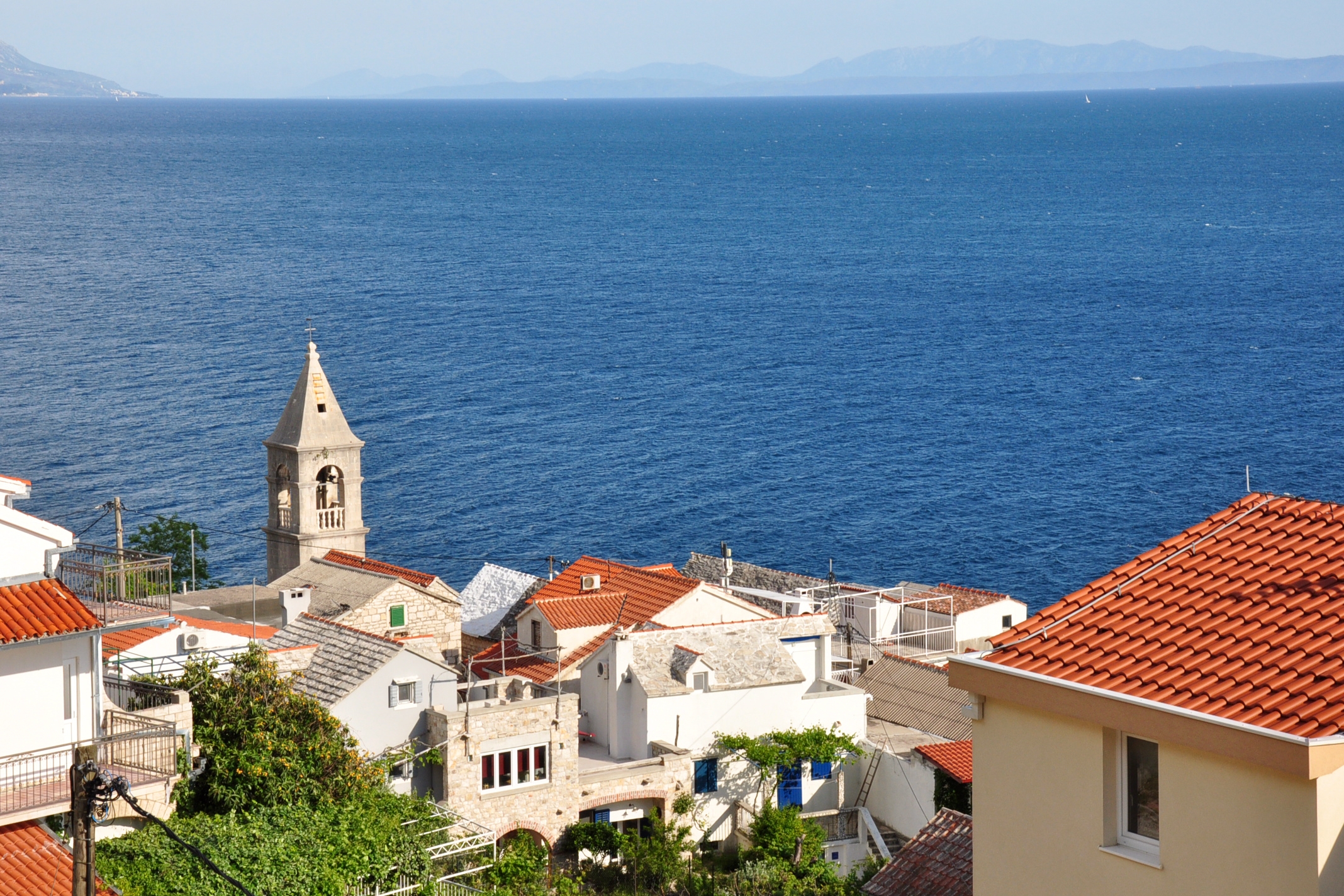 One bedroom apartment with terrace and sea view Pisak, Omiš  A-c
