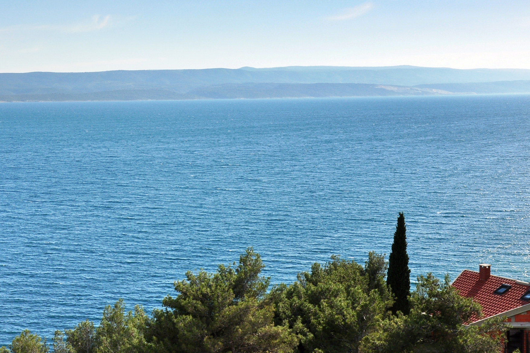One bedroom apartment with terrace and sea view Pisak, Omiš  A-c