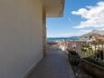 Terrace Nemira, Terrace in the apartment, with a sea view, (pet friendly) and WiFi.