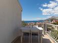 Nemira, Terrace in the apartment, with a sea view, (pet friendly) and WiFi.