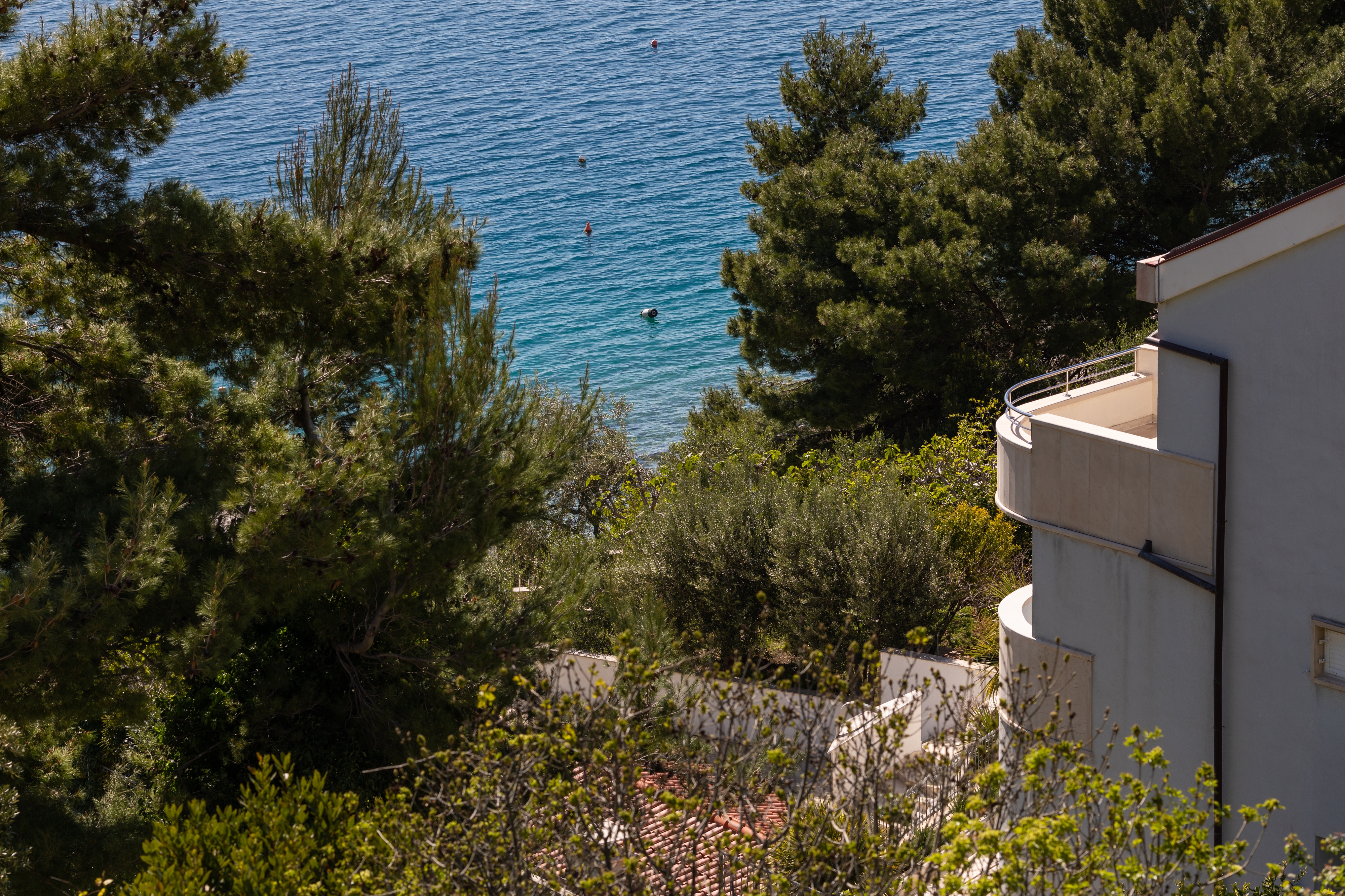 One bedroom apartment with terrace and sea view Nemira, Omiš  A-d