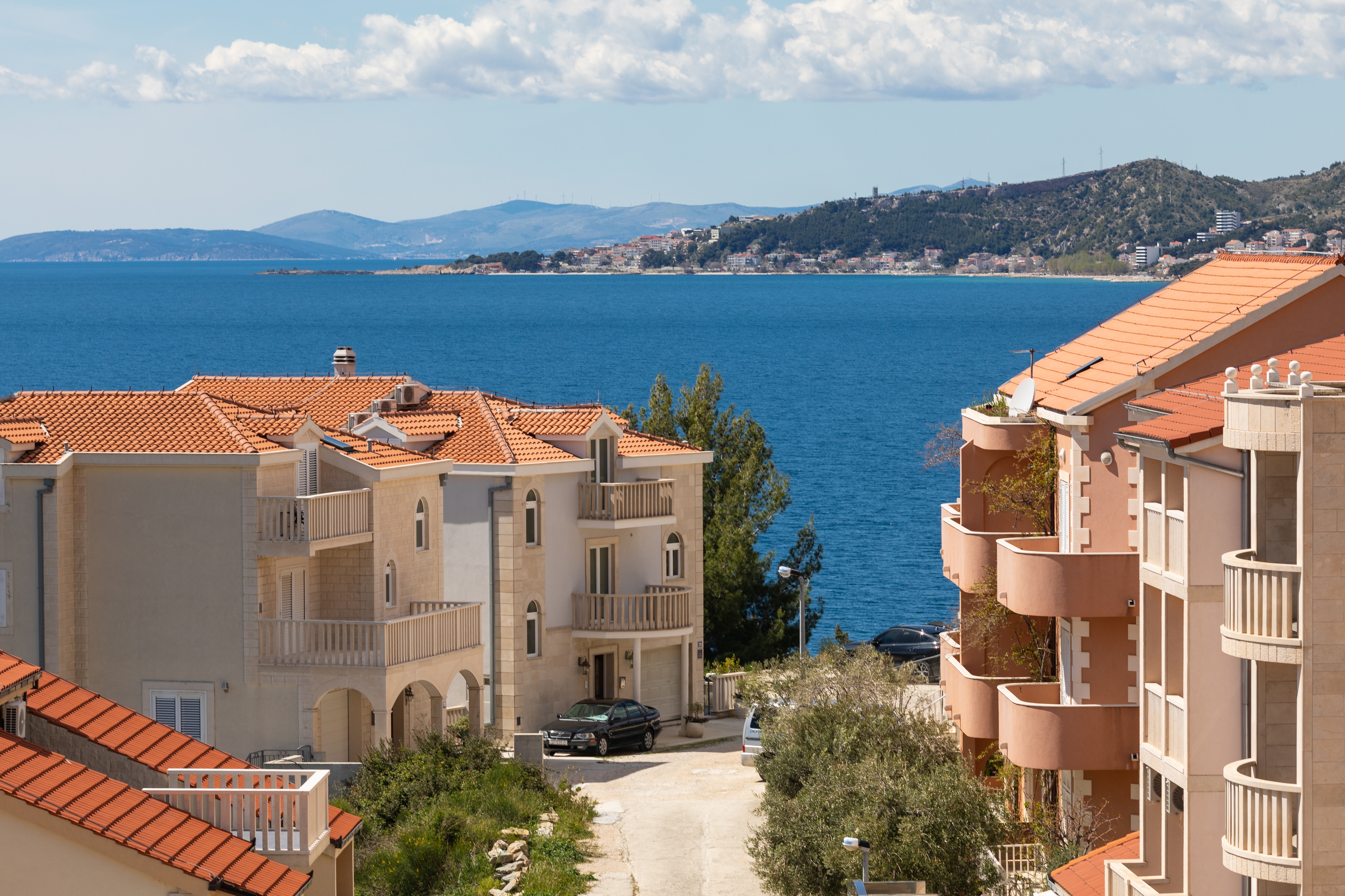 One bedroom apartment with terrace and sea view Nemira, Omiš  A-e
