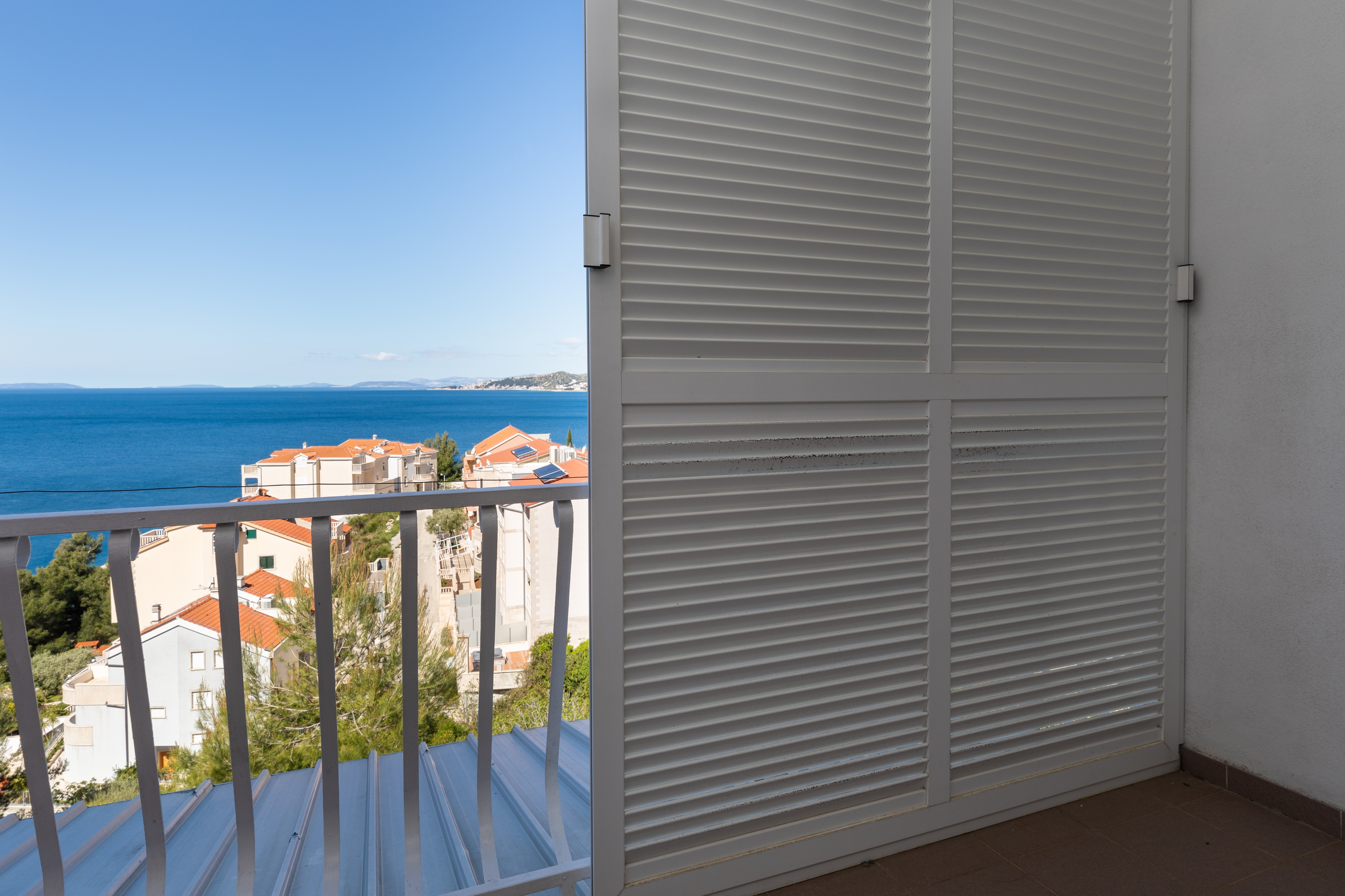 Studio flat with balcony and sea view Nemira, Omiš  AS-a