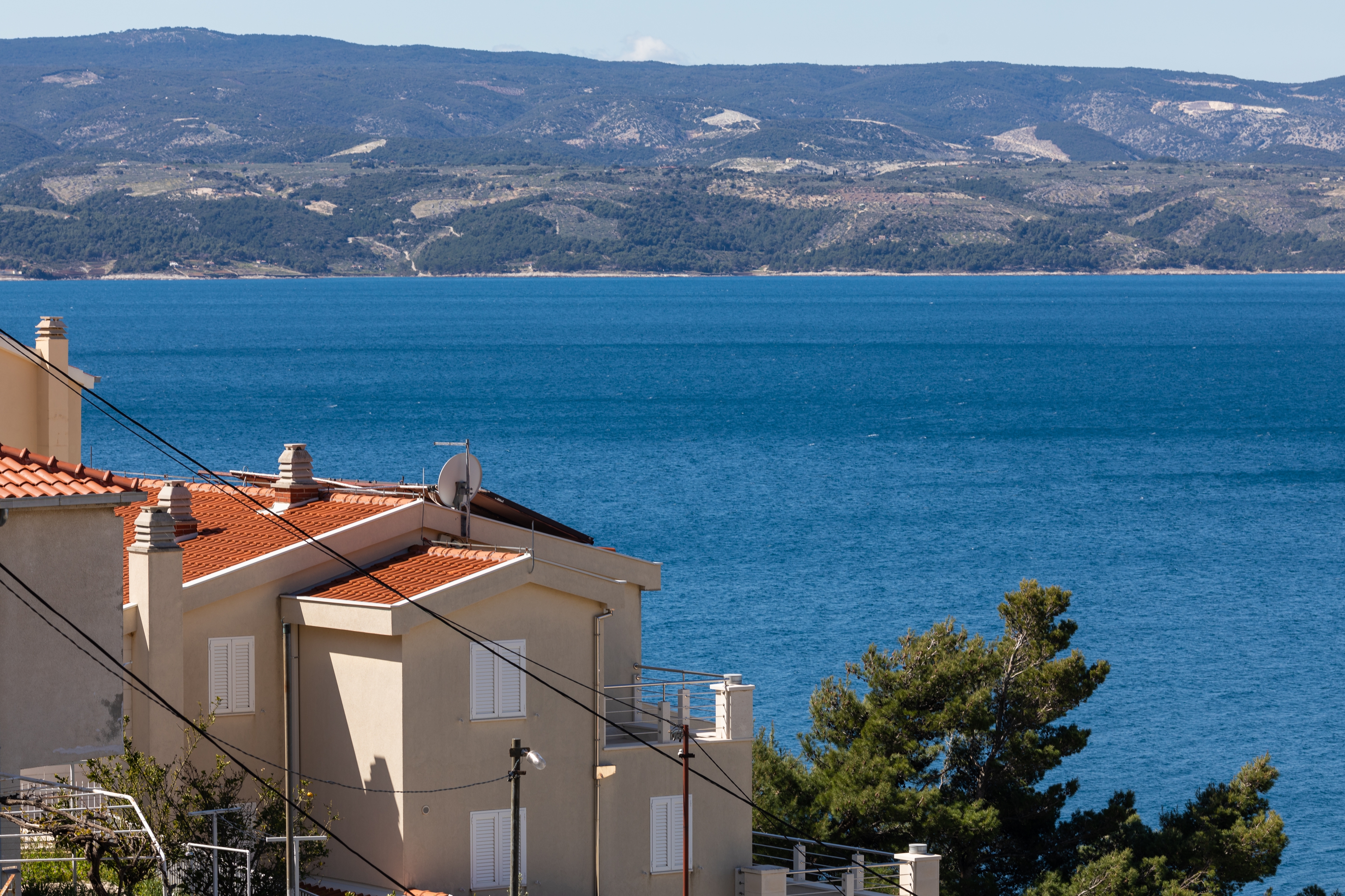 Studio flat with balcony and sea view Nemira, Omiš  AS-a