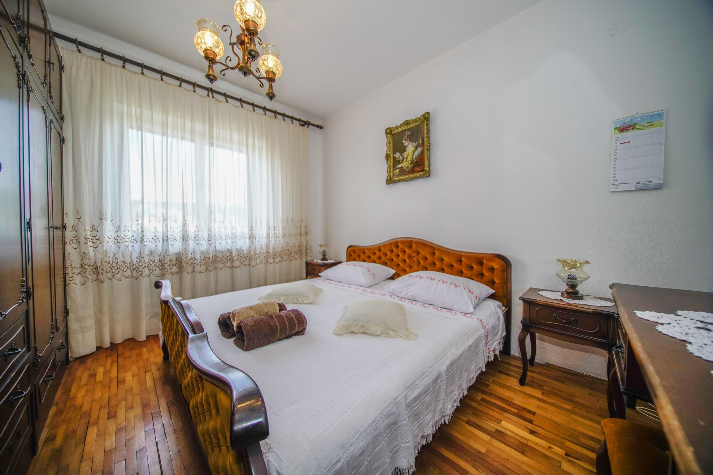 Two bedroom apartment with terrace and sea view Splitska, Brač  A-a