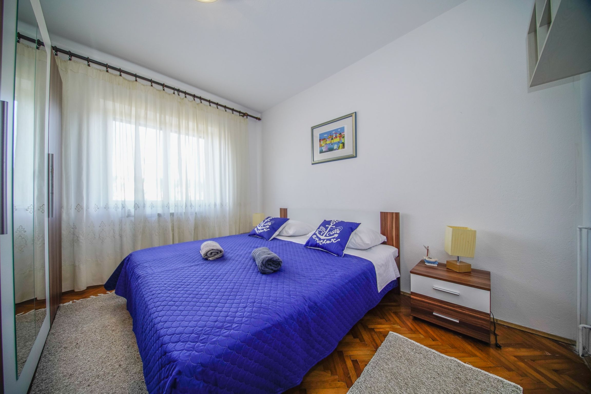 Two bedroom apartment with terrace and sea view Splitska, Brač  A-a