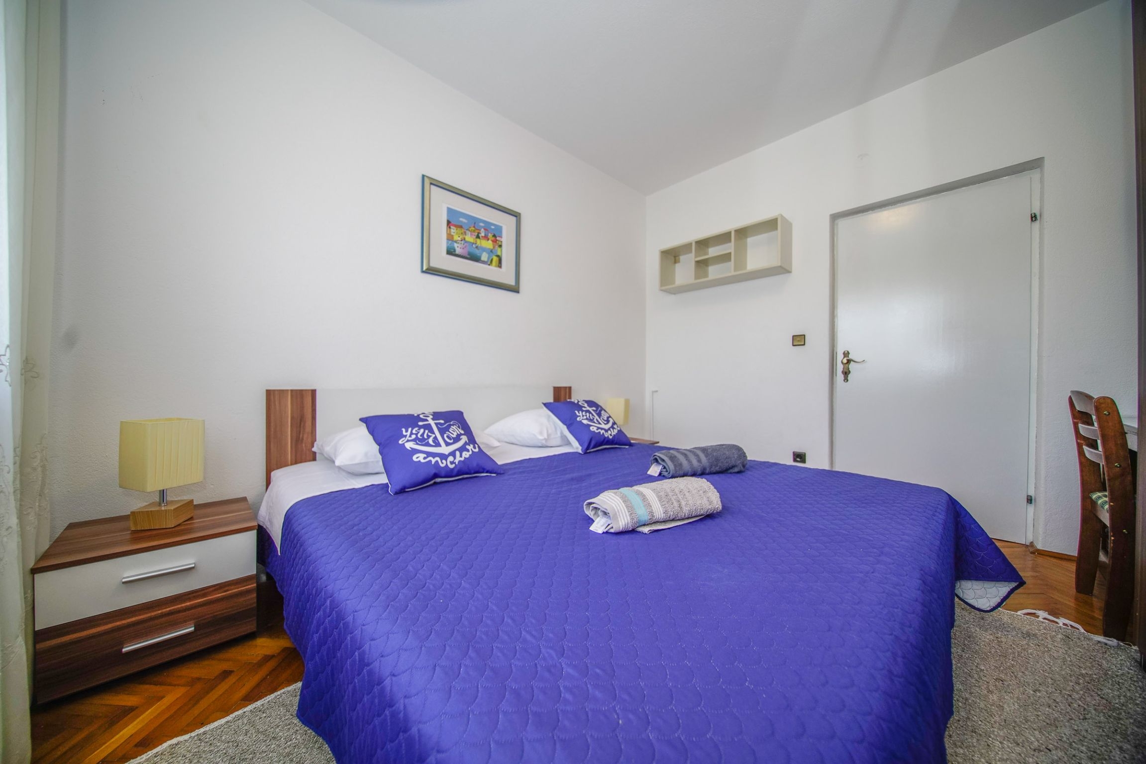 Two bedroom apartment with terrace and sea view Splitska, Brač  A-a