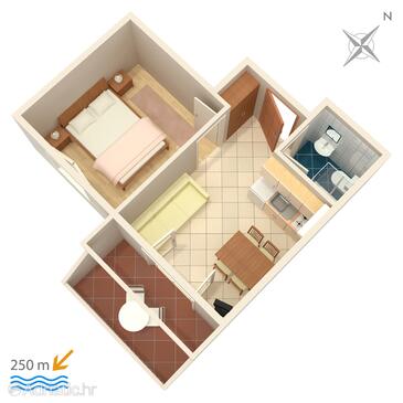Plan Bol, Plan in the apartment, WIFI.