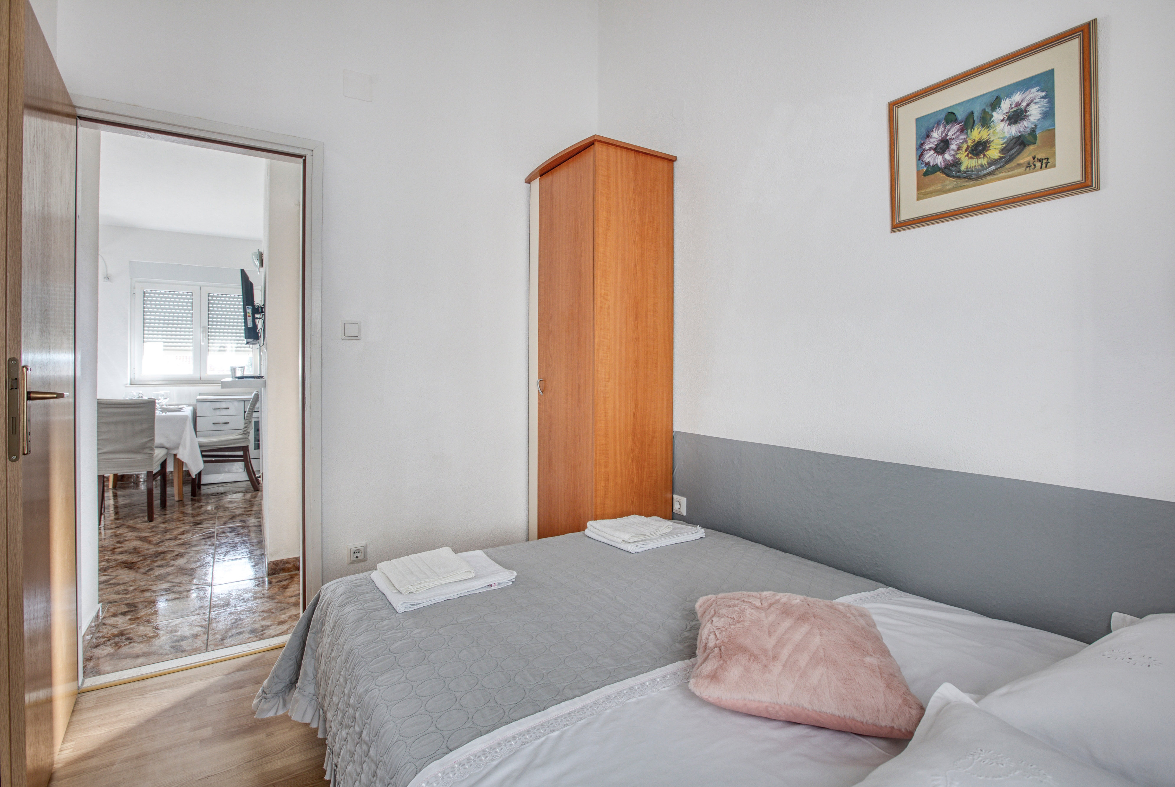Two bedroom apartment with balcony Rogoznica  A-b