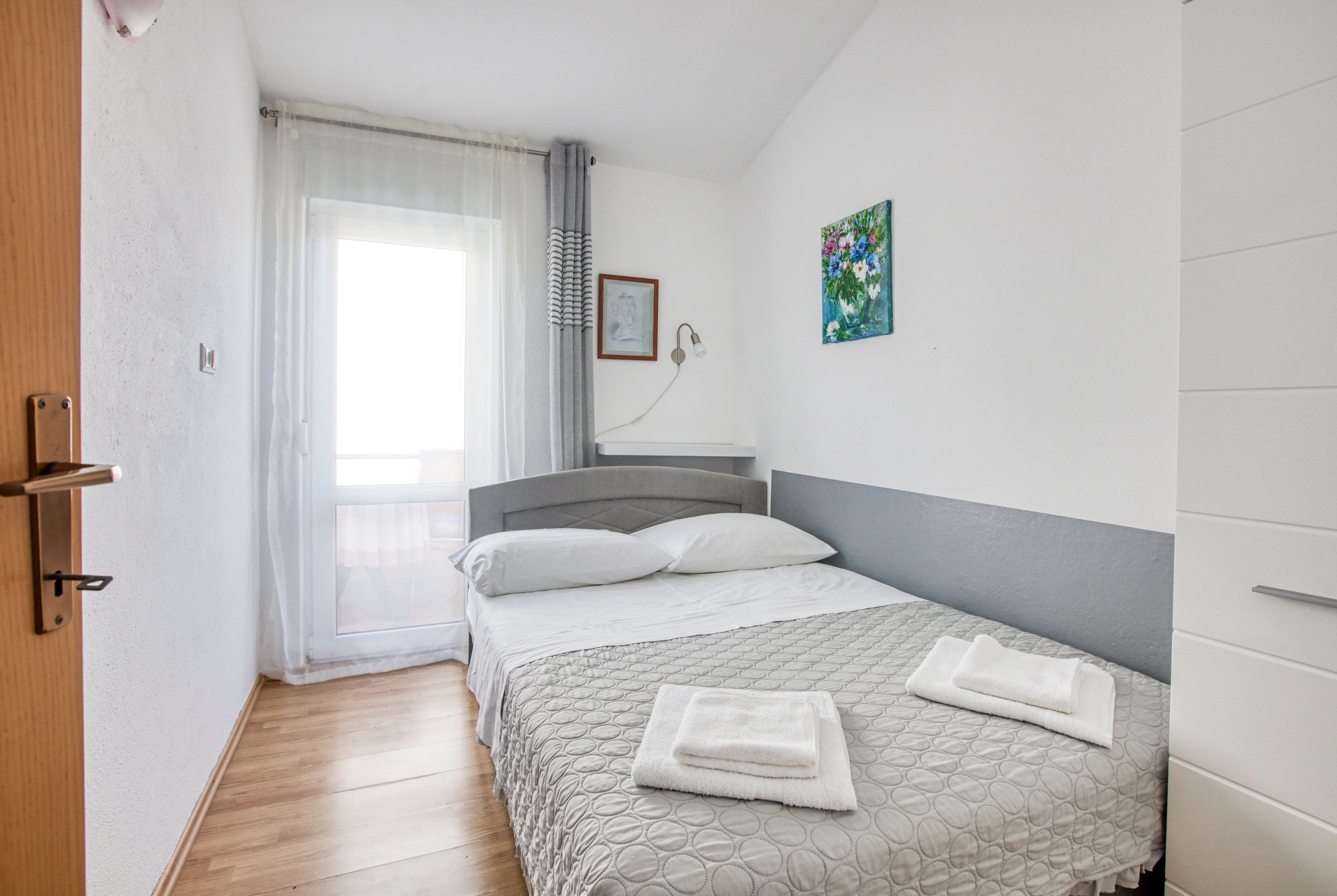 Two bedroom apartment with balcony Rogoznica  A-c