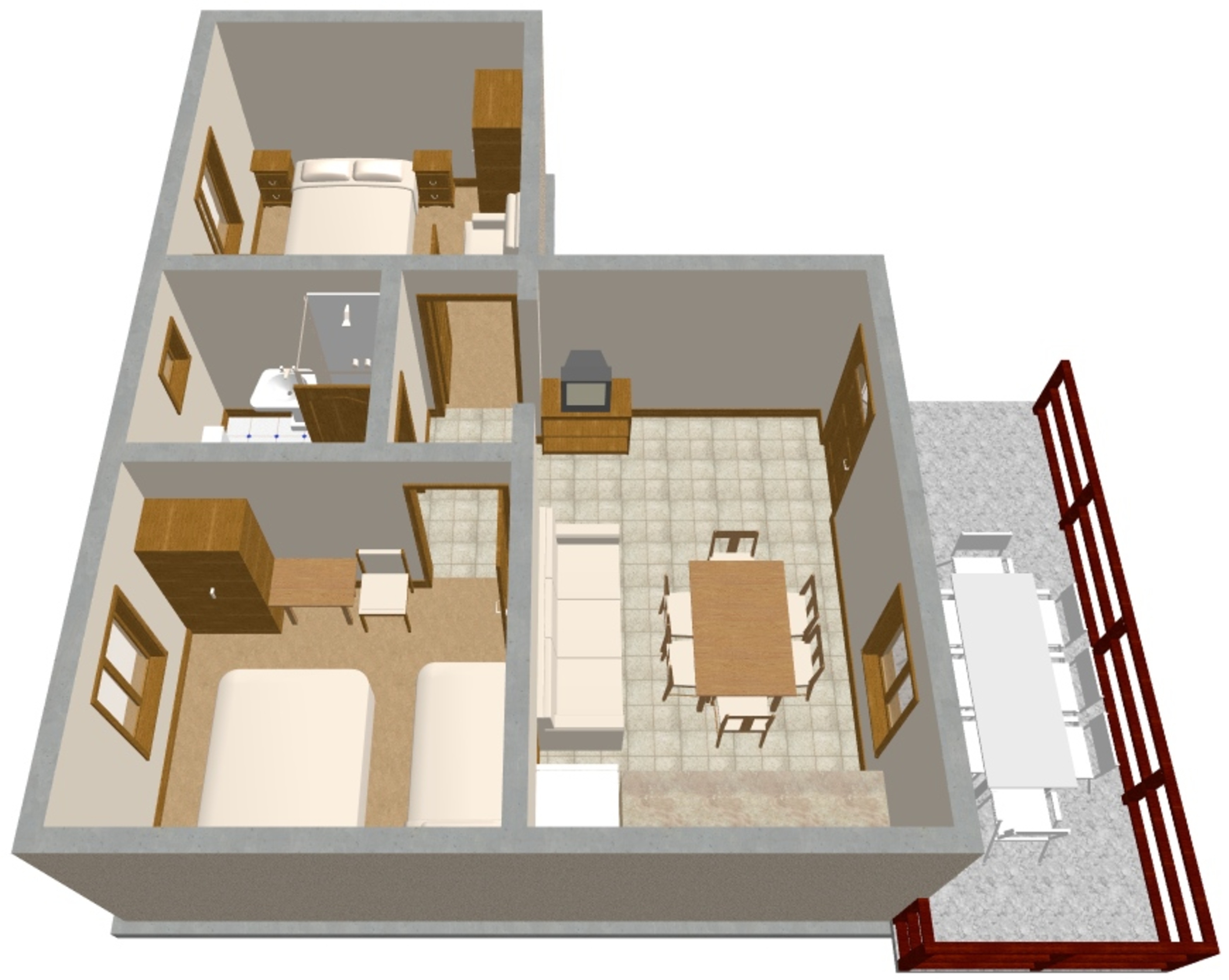 Two bedroom apartment with terrace Nin, Zadar  A-a