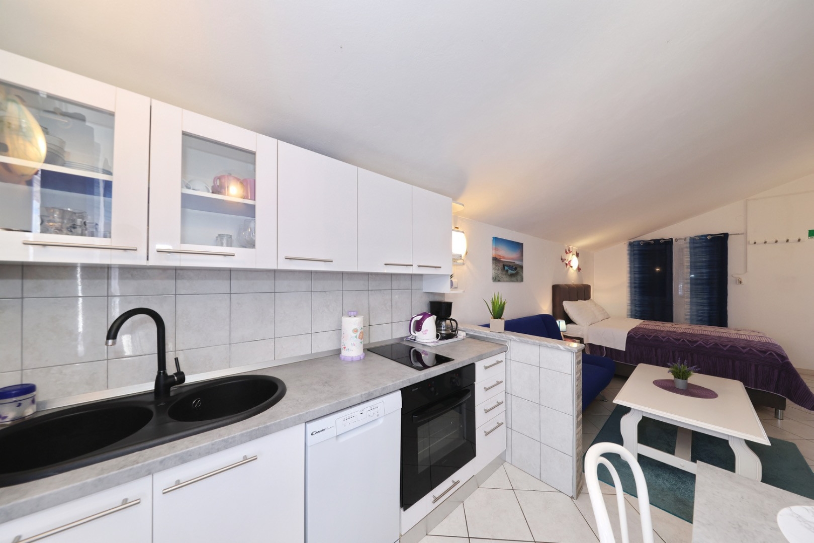 Studio flat with terrace Nin, Zadar  AS-b