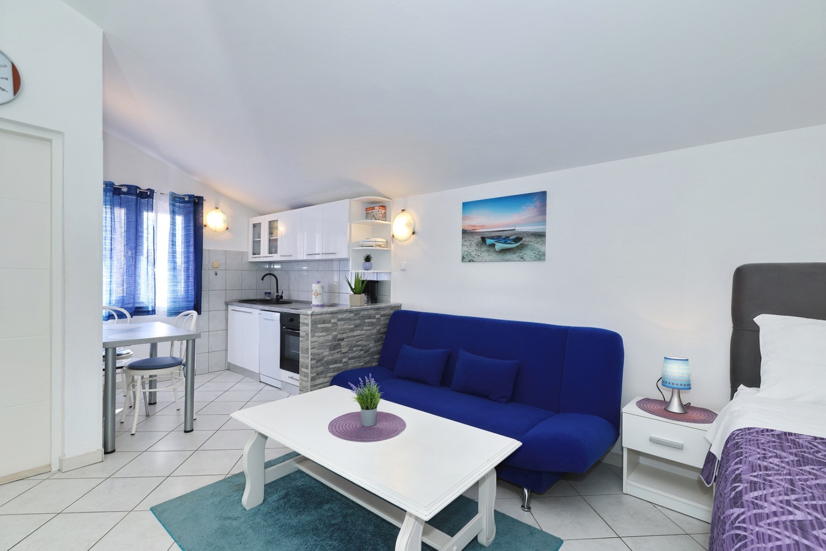 Studio flat with terrace Nin, Zadar  AS-b