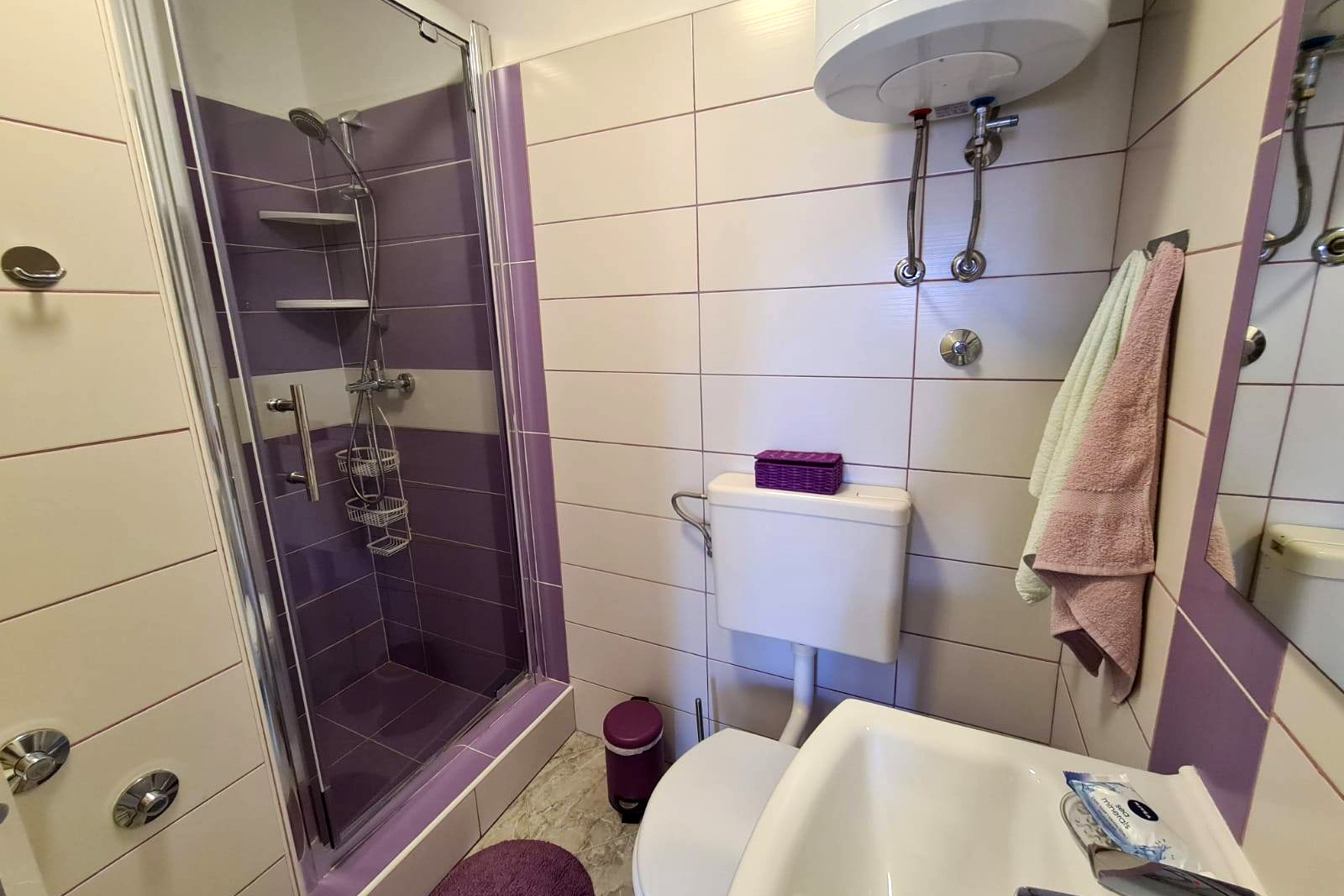 Two bedroom apartment with terrace and sea view Postira, Brač  A-b