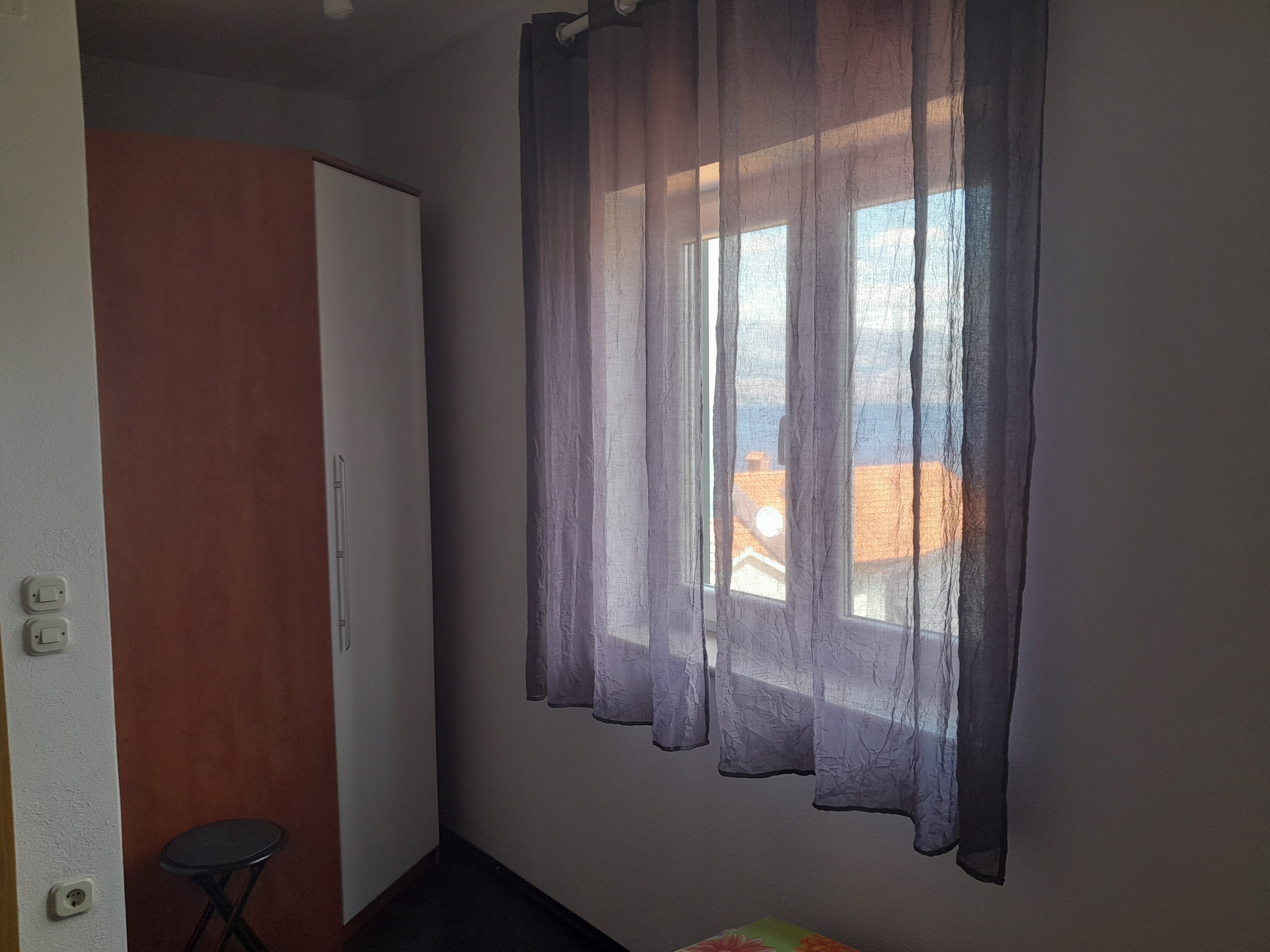Two bedroom apartment with terrace and sea view Postira, Brač  A-c