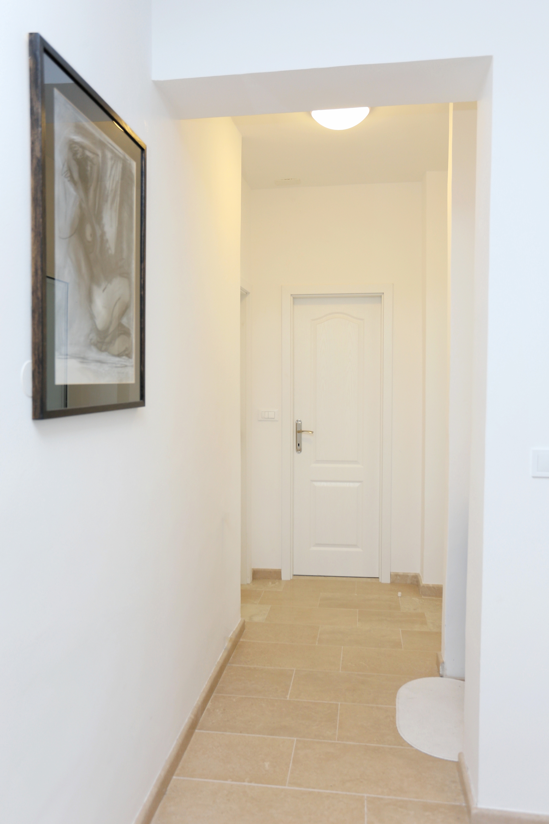 One bedroom apartment with terrace and sea view Postira, Brač  A-c