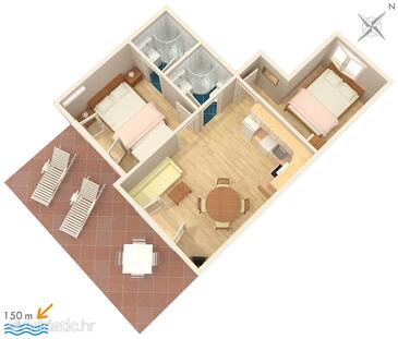 Plan Sumartin, Plan in the apartment, WIFI.