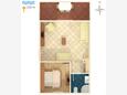 Postira, Plan in the apartment, WiFi.