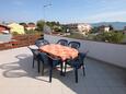 Terrace Sukošan, Terrace in the apartment, with a sea view and WiFi.