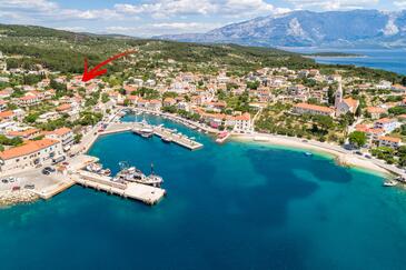 Sumartin, Brač, Obiekt 2952 - Apartamenty przy morzu ze żwirową plażą.