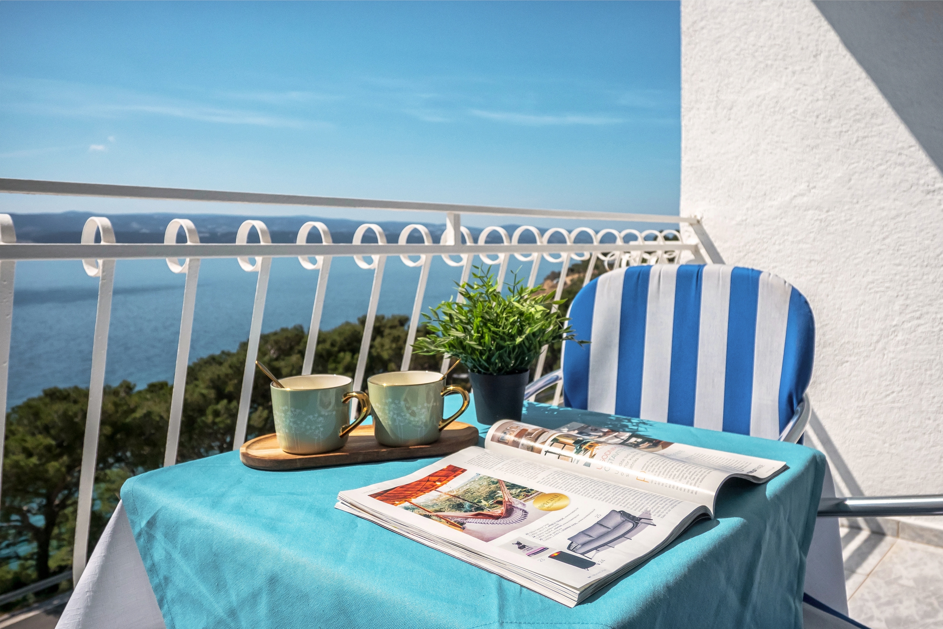 One bedroom apartment with balcony and sea view Lokva Rogoznica, Omiš  A-a