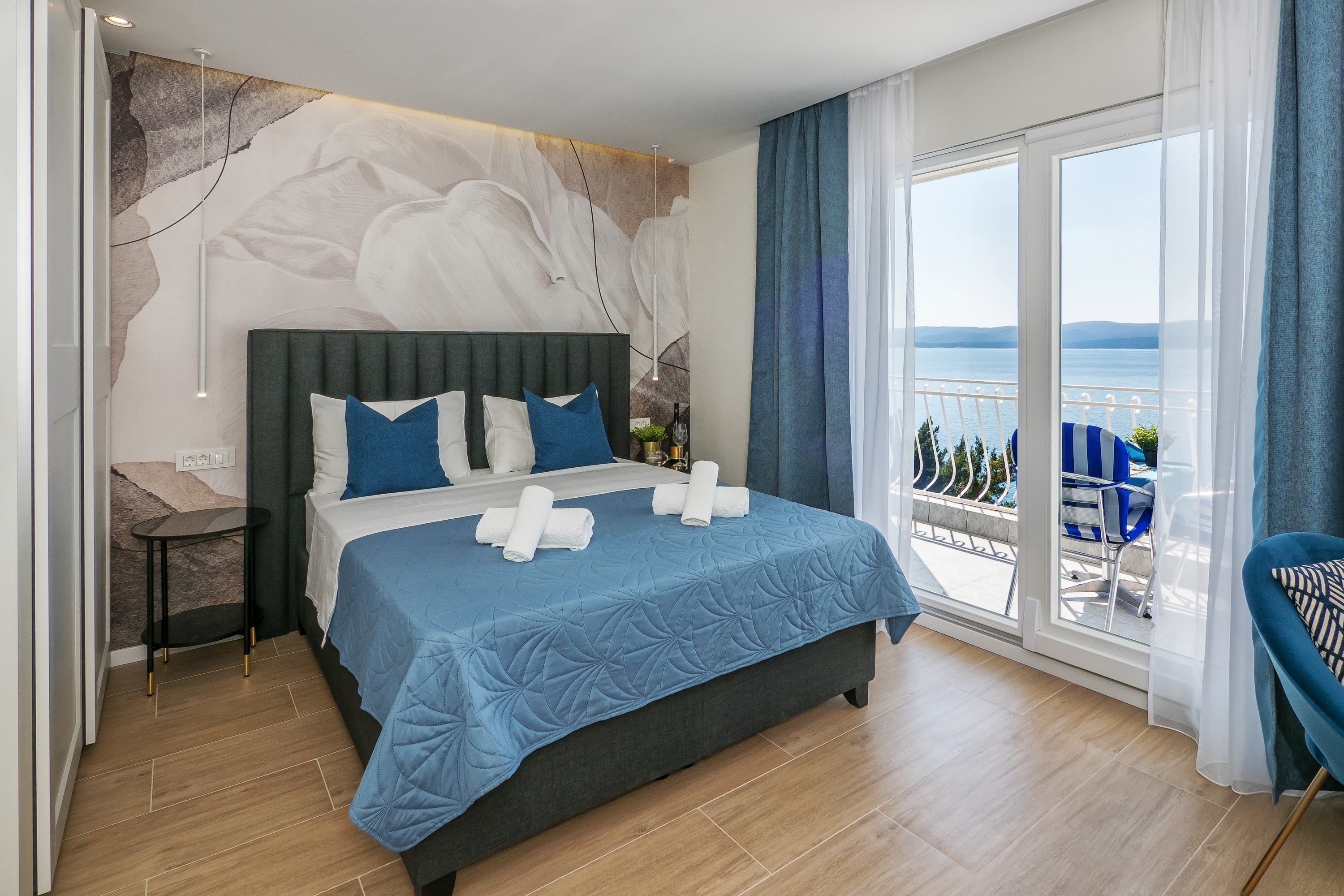 One bedroom apartment with balcony and sea view Lokva Rogoznica, Omiš  A-a