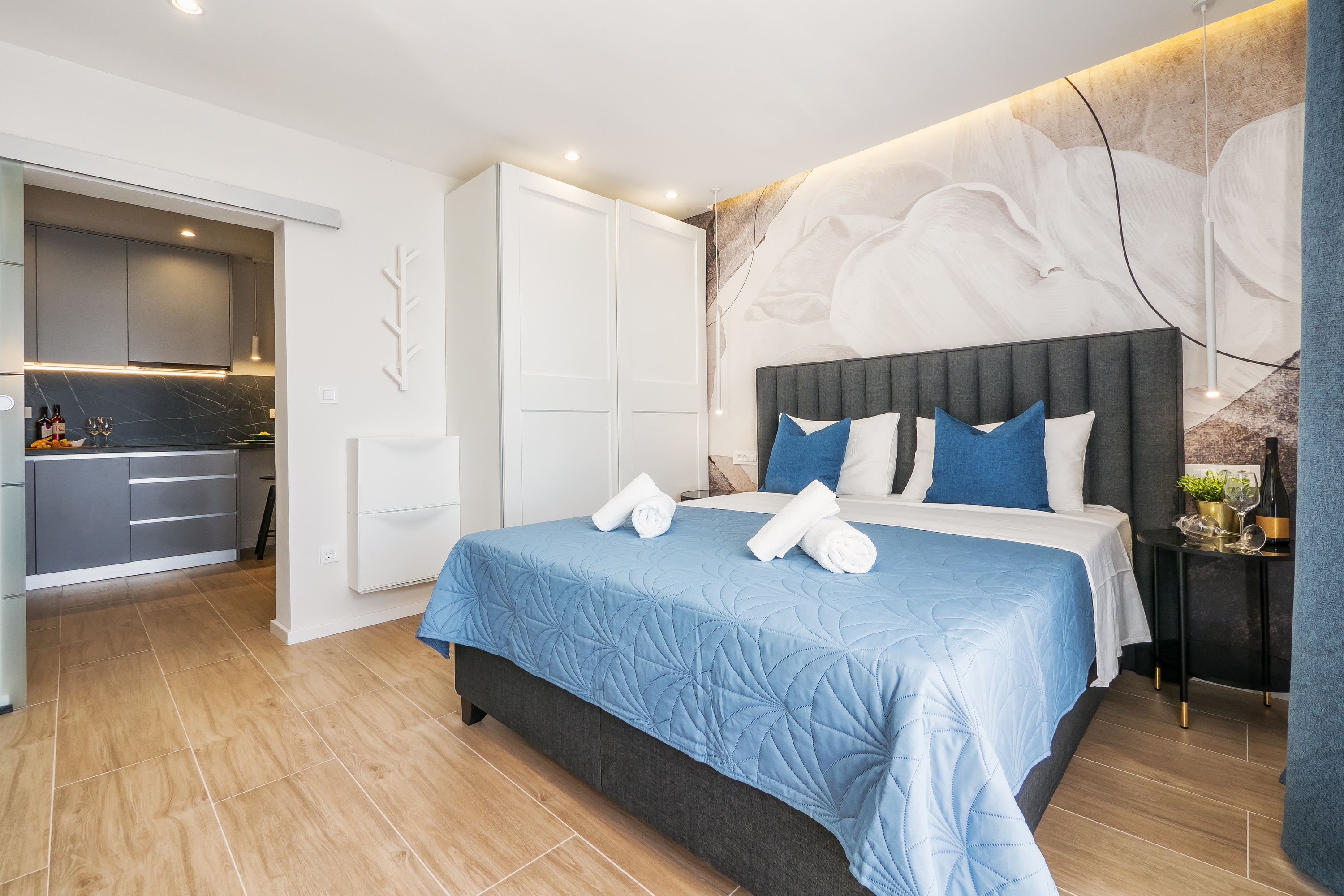 One bedroom apartment with balcony and sea view Lokva Rogoznica, Omiš  A-a