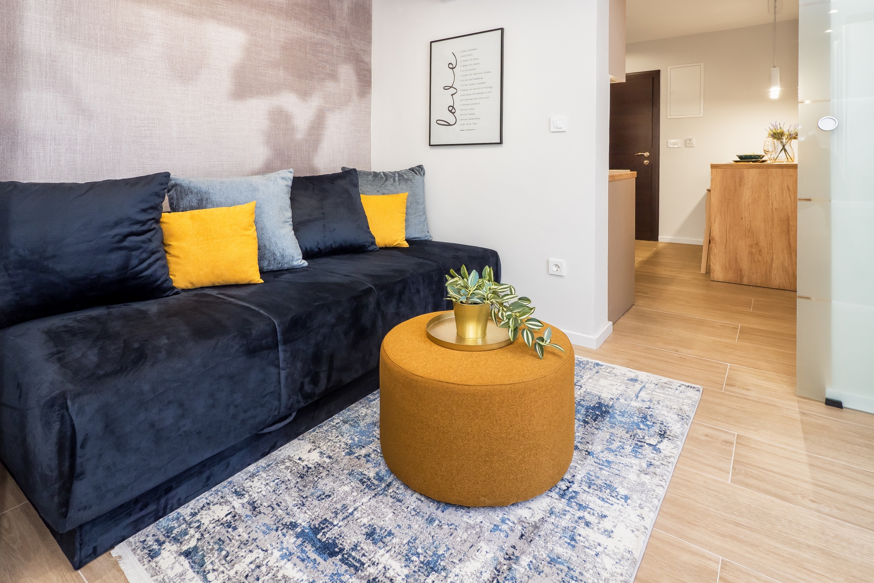 One bedroom apartment with balcony and sea view Lokva Rogoznica, Omiš  A-b