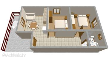 Plan Zaton, Plan in the apartment, WIFI.