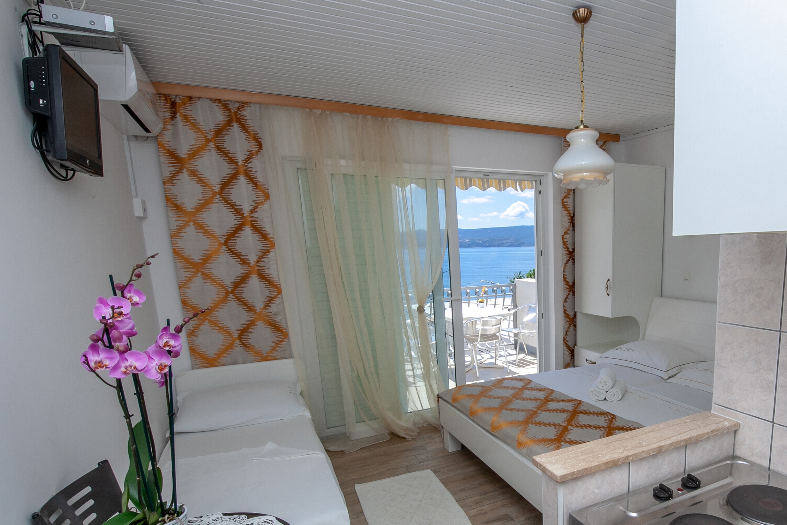Studio flat with terrace and sea view Duće, Omiš (AS-2992-c)