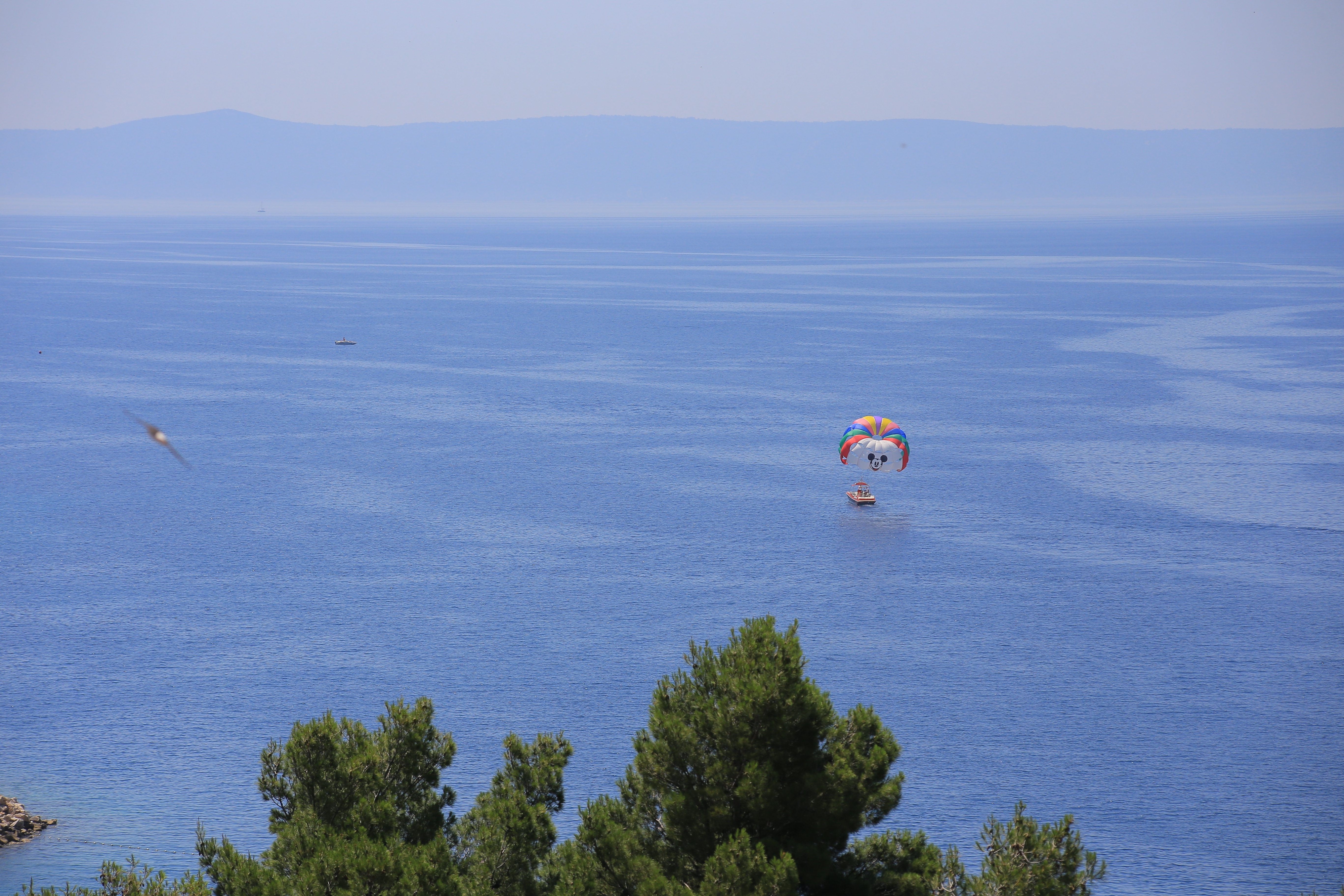 One bedroom apartment with balcony and sea view Baška Voda, Makarska  A-c