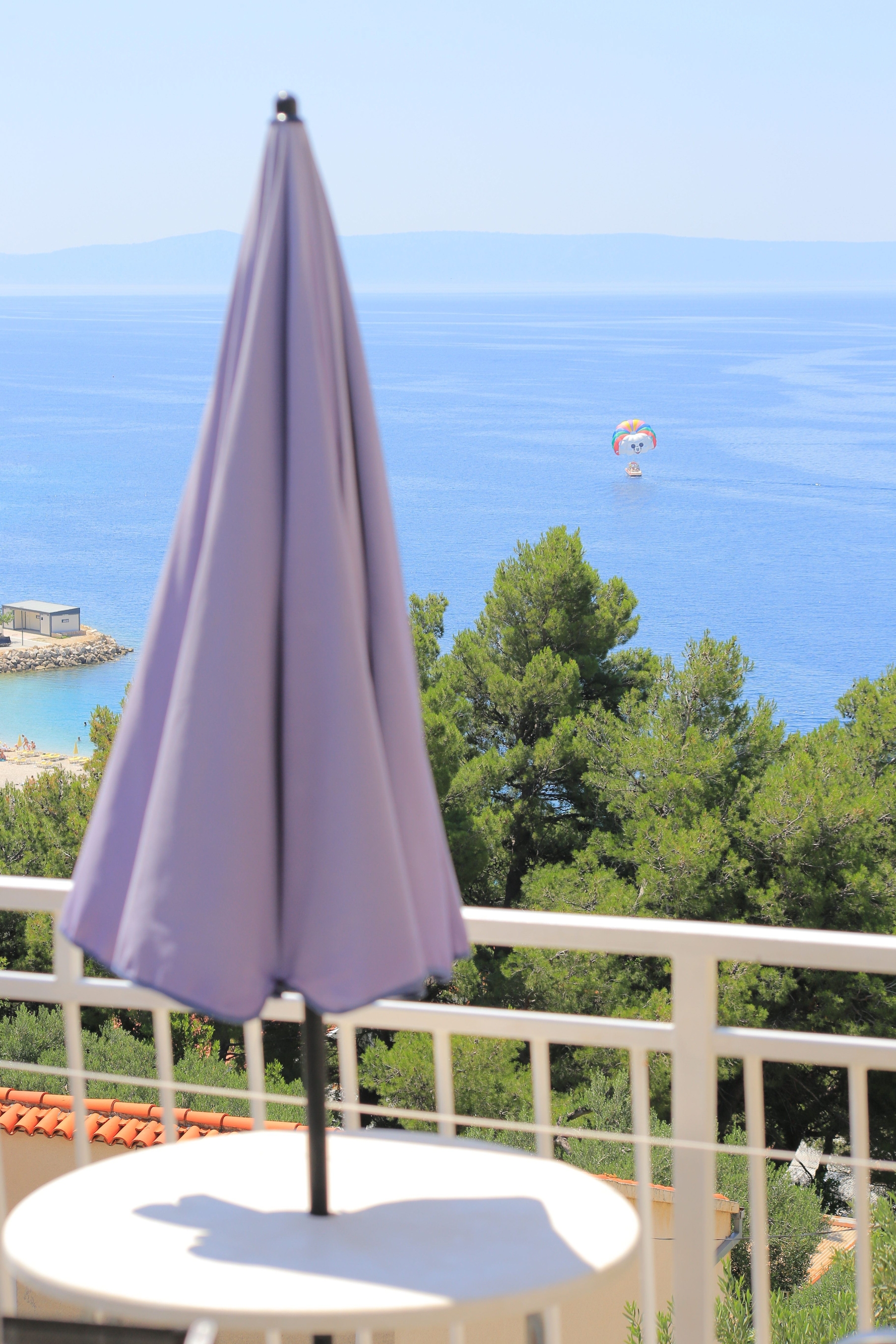 One bedroom apartment with balcony and sea view Baška Voda, Makarska  A-c