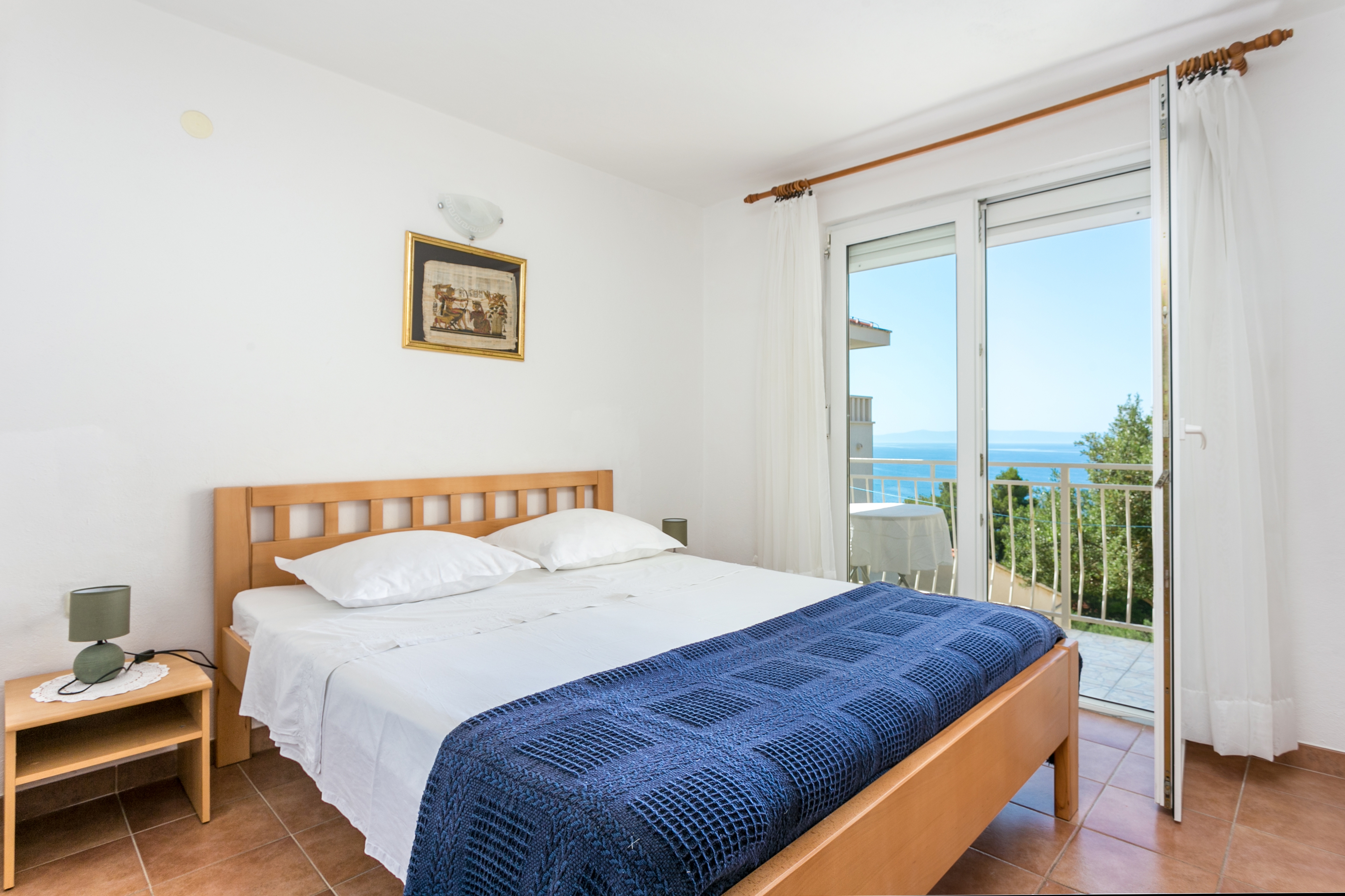 One bedroom apartment with balcony and sea view Baška Voda, Makarska (A-300-d)