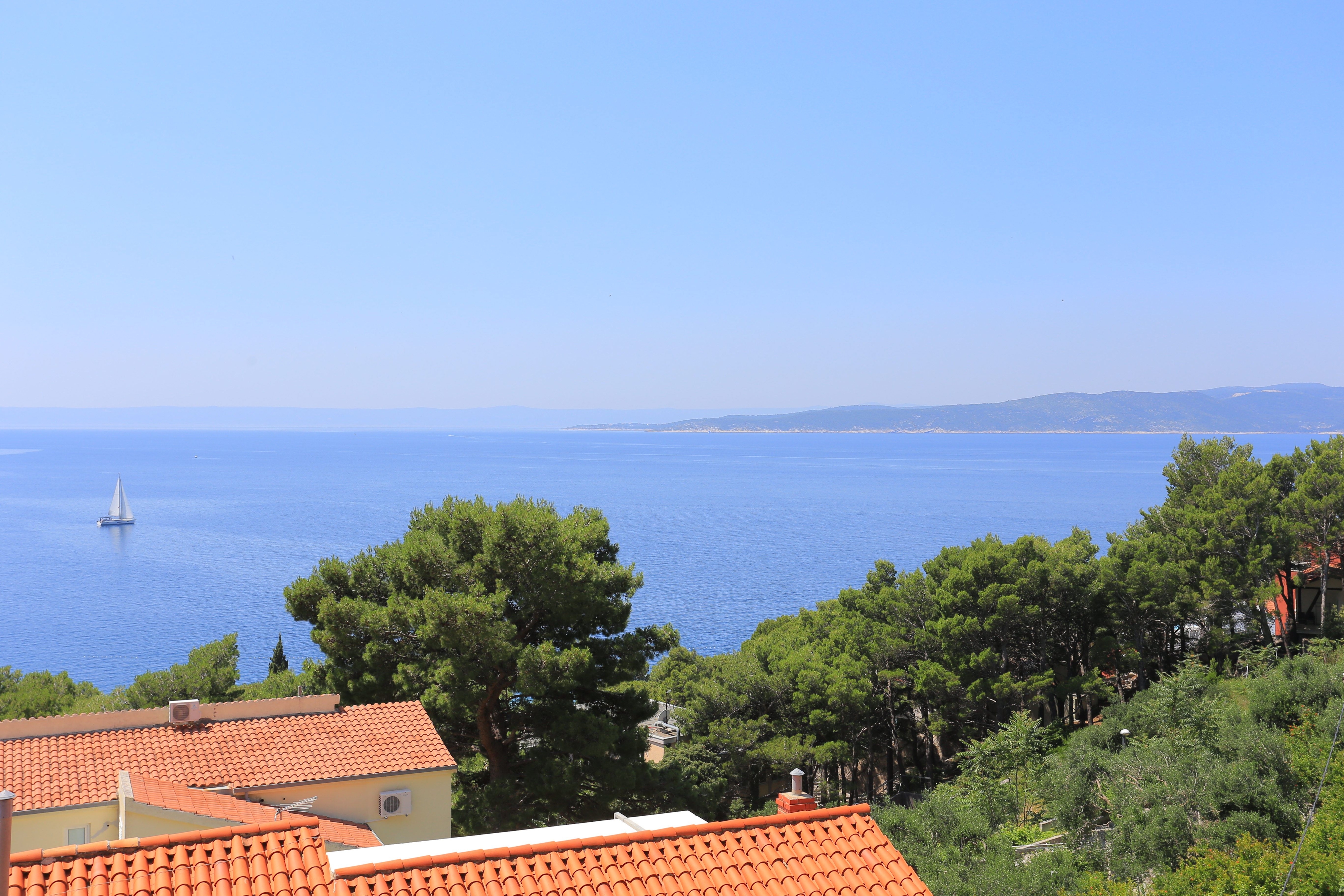 Studio flat with terrace and sea view Baška Voda, Makarska  AS-c