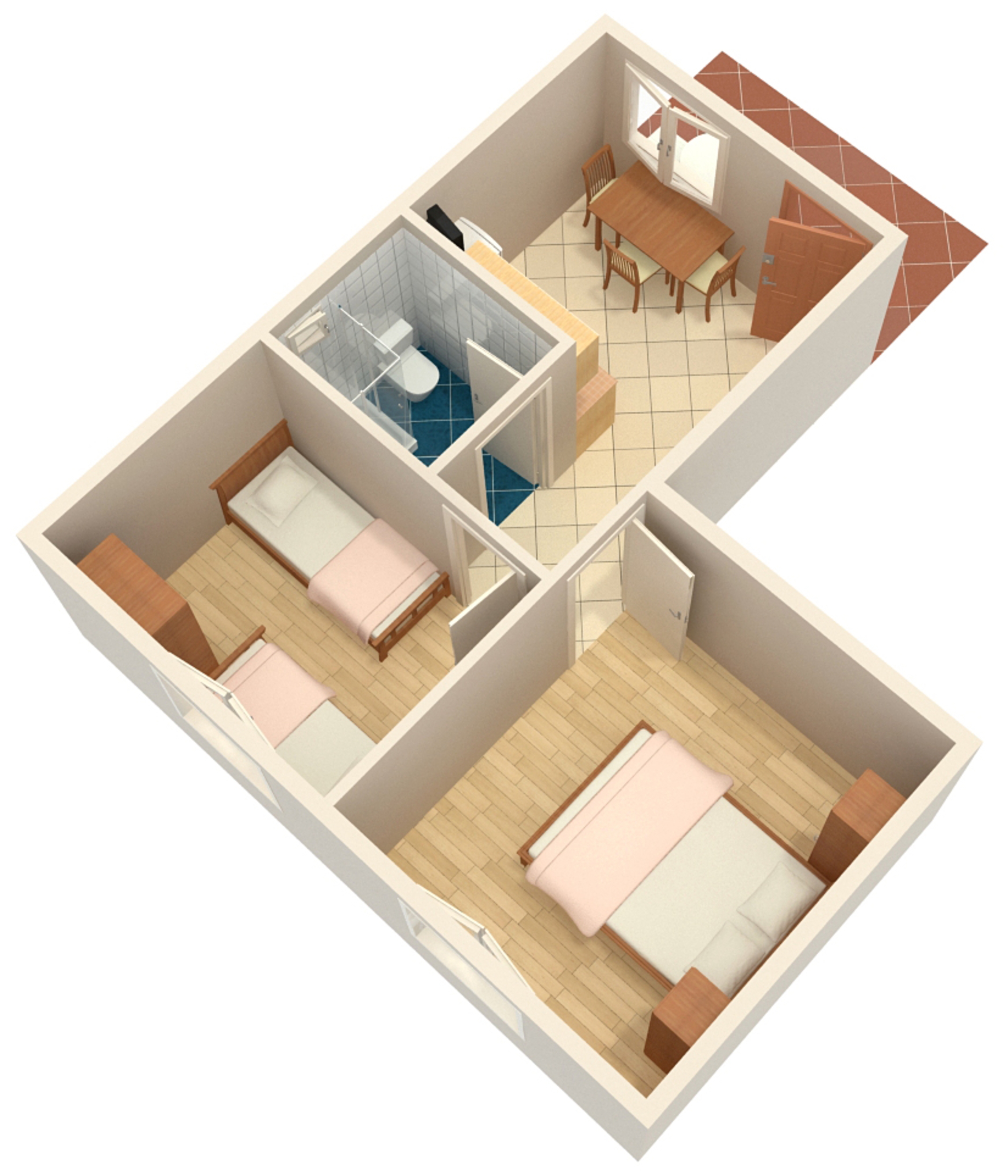 Two bedroom apartment with air-conditioning Banjole, Pula  A-a
