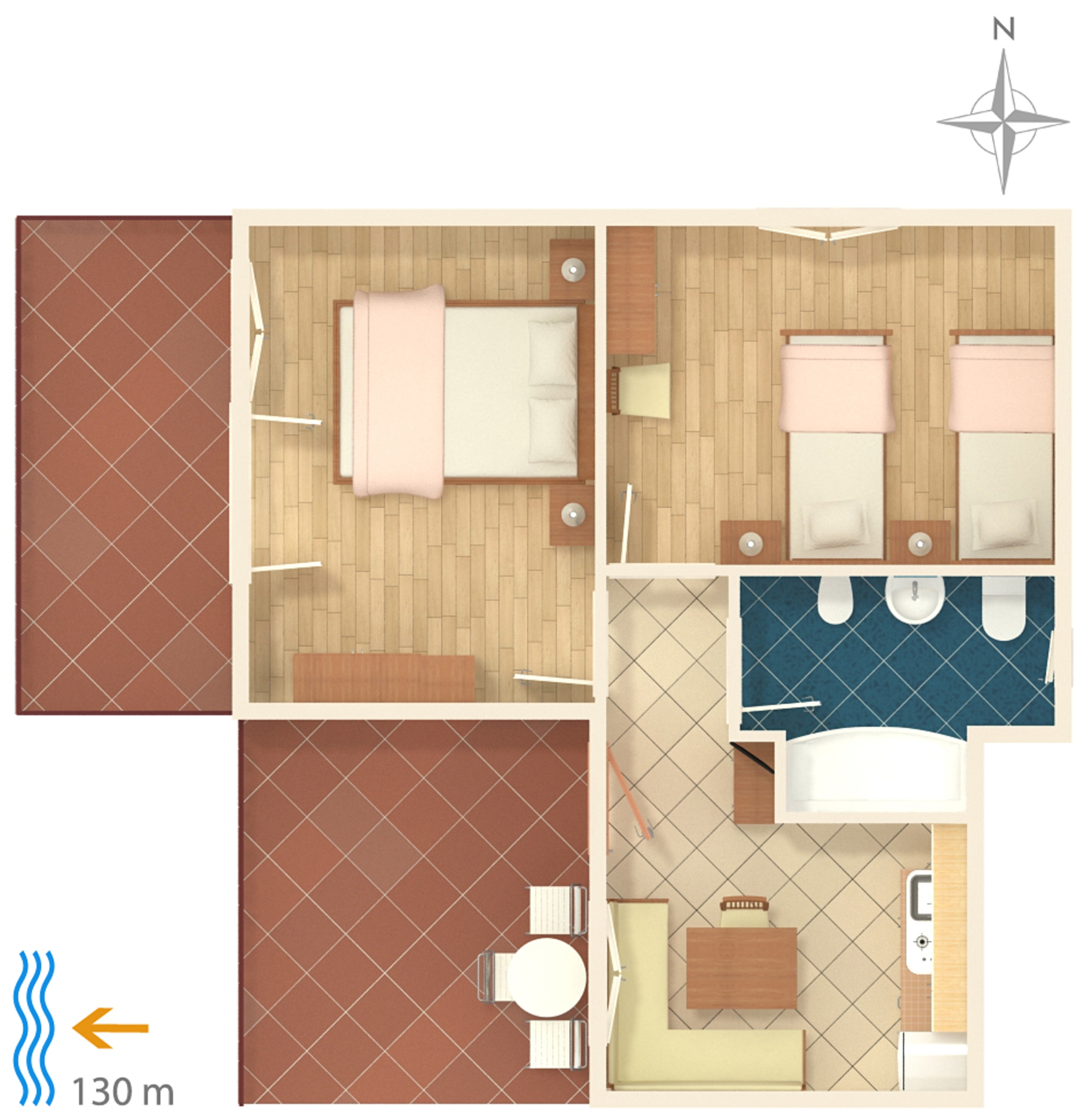 Two bedroom apartment with balcony Banjole, Pula  A-b