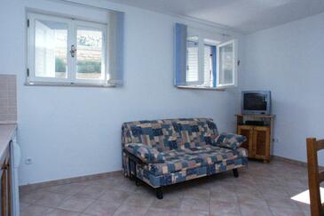 Vrsar, Sala de estar in the apartment, air condition available, (pet friendly) y WiFi.