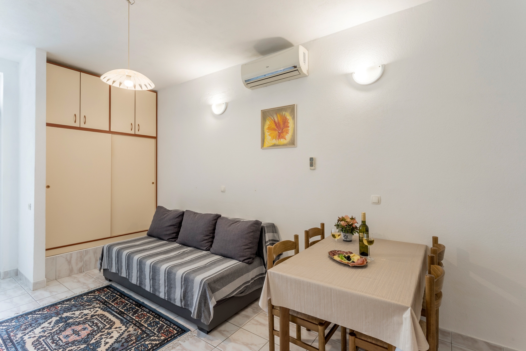 Jednosobni apartman s terasom i pogledom na more Baška Voda, Makarska  A-a