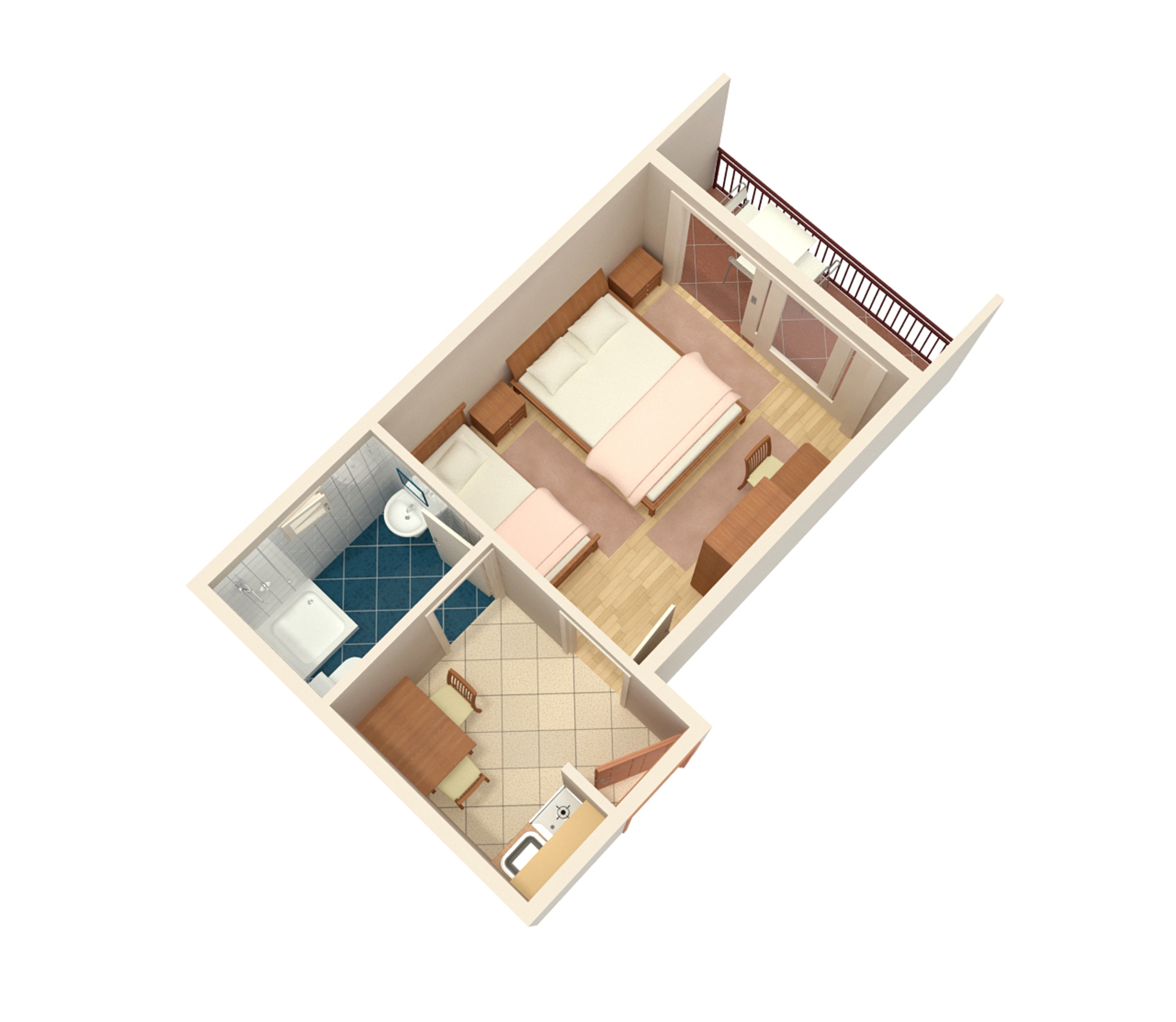 Studio apartman s balkonom i pogledom na more Baška Voda, Makarska  AS-a