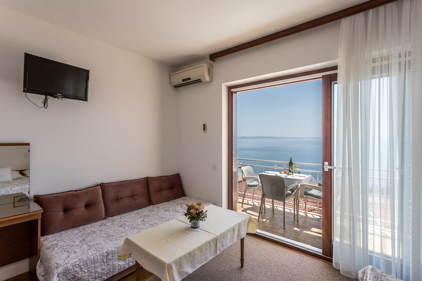 Studio apartman s balkonom i pogledom na more Baška Voda, Makarska  AS-b