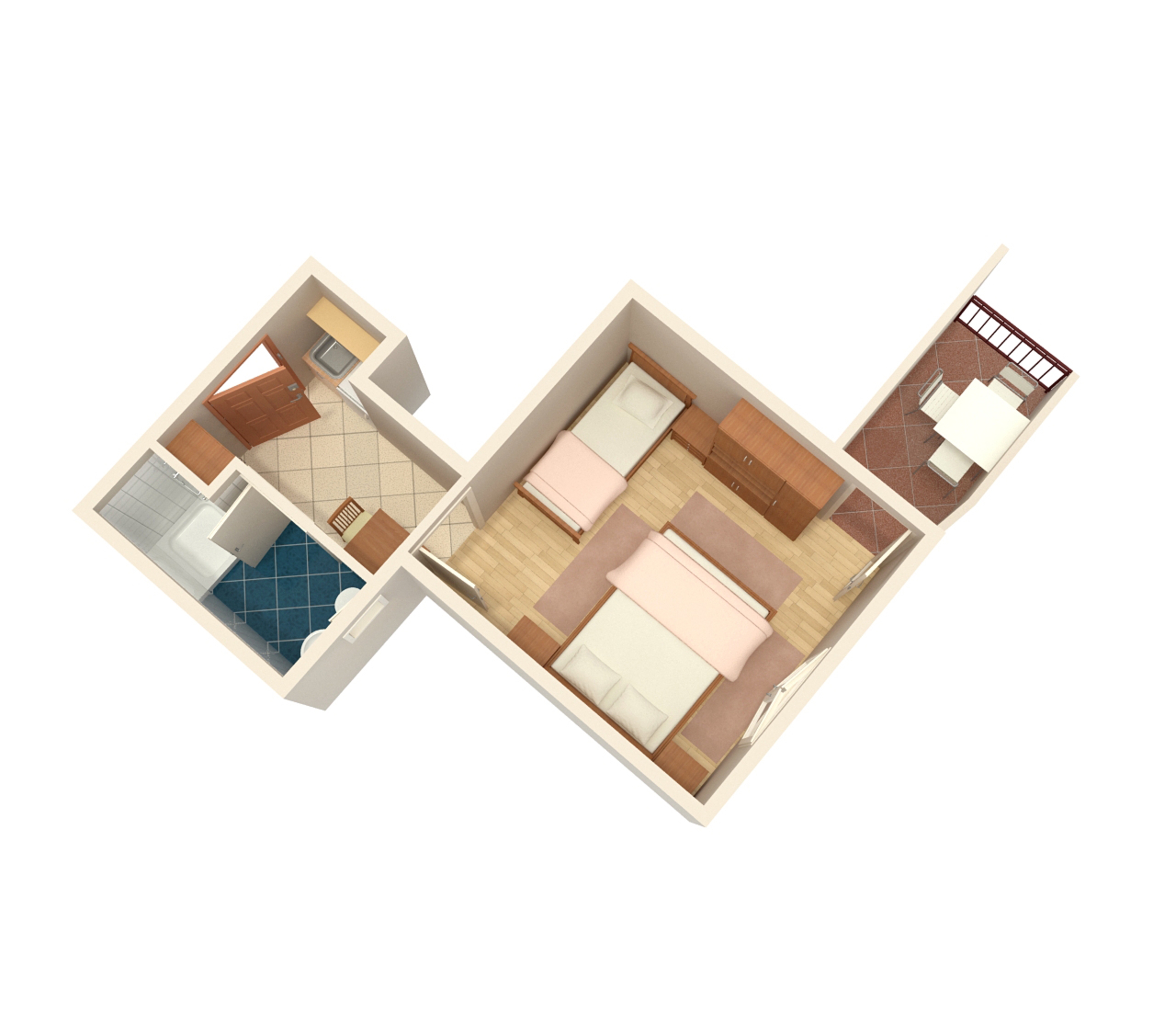 Studio apartman s balkonom i pogledom na more Baška Voda, Makarska  AS-d