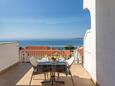 Baška Voda, Балкон в размещении типа room, с видом на море, Домашние животные допускаются и WiFi.